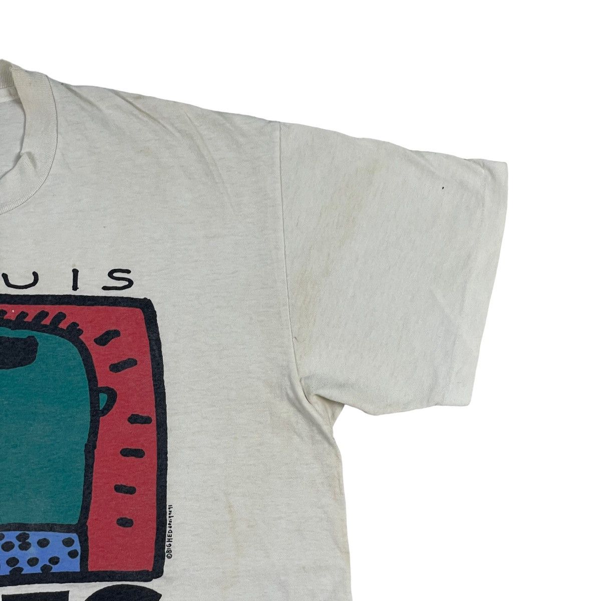 Band Tees VTG 91 Big Head Design St. Louis Blues Music Tee Size US XL / EU 56 / 4 - 4 Thumbnail