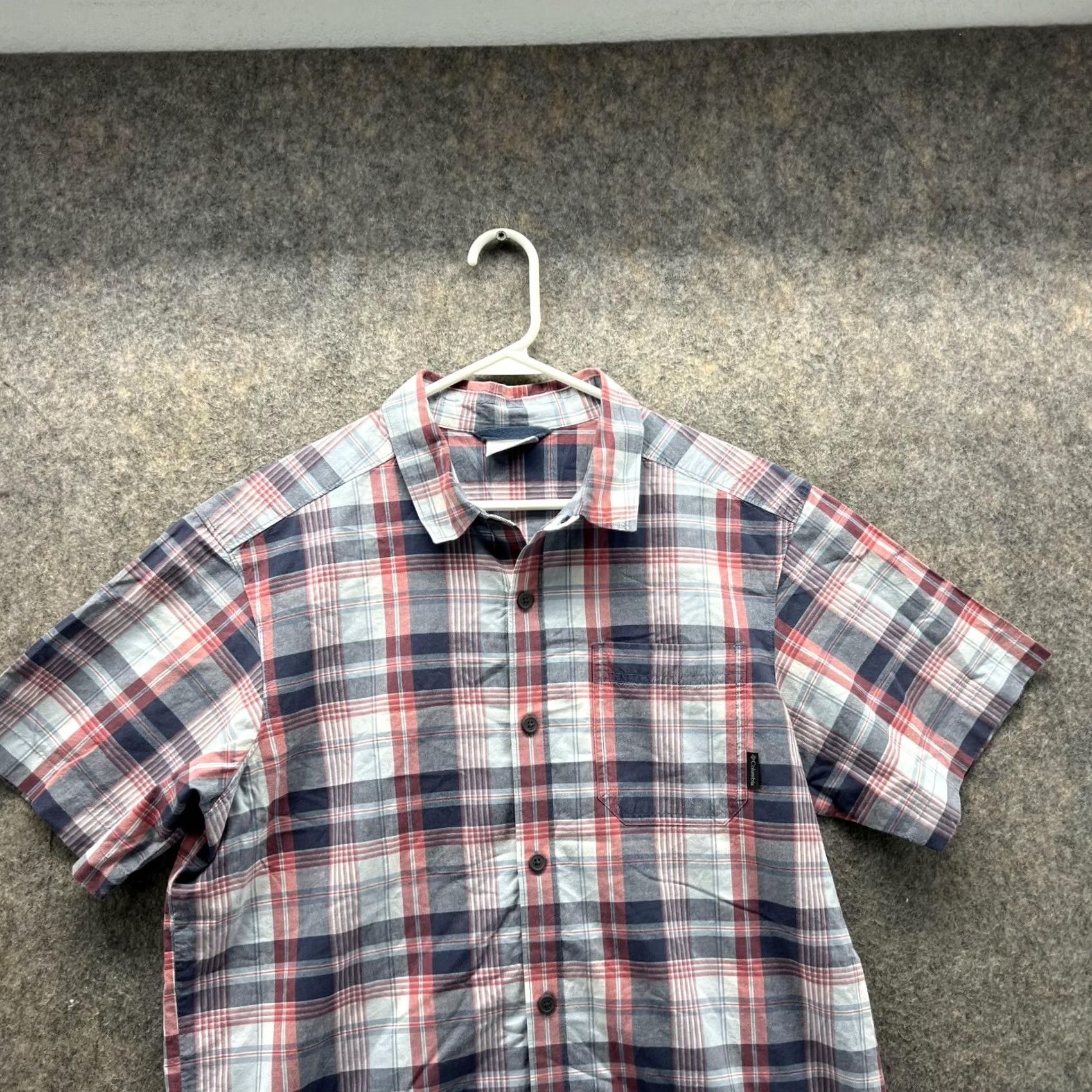 Vintage VINTAGE Columbia Shirt Men Medium Adult Blue Plaid Button-Up Short Sleeve Casual Size US M / EU 48-50 / 2 - 2 Thumbnail