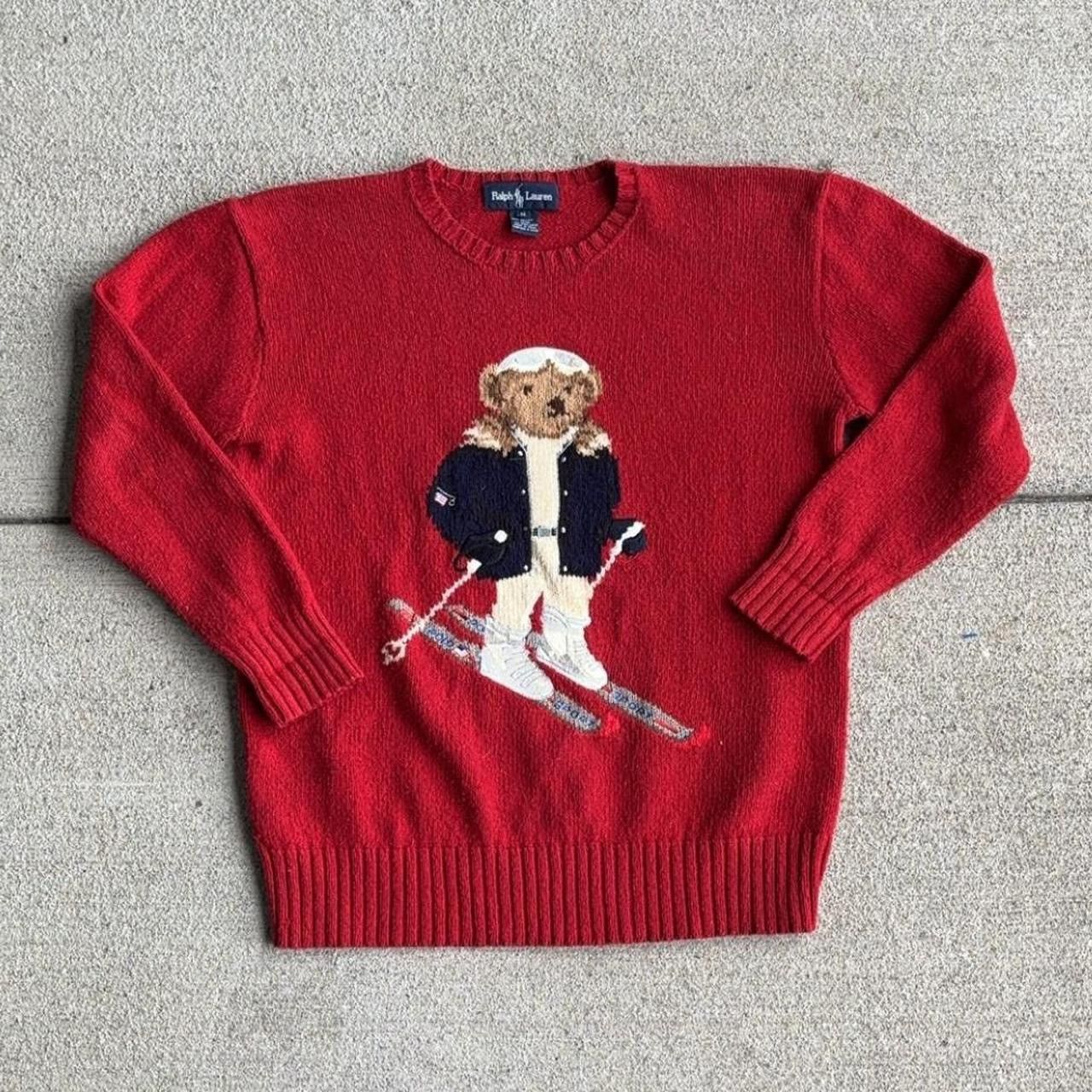 Vintage Ralph Lauren teddy bear ski top