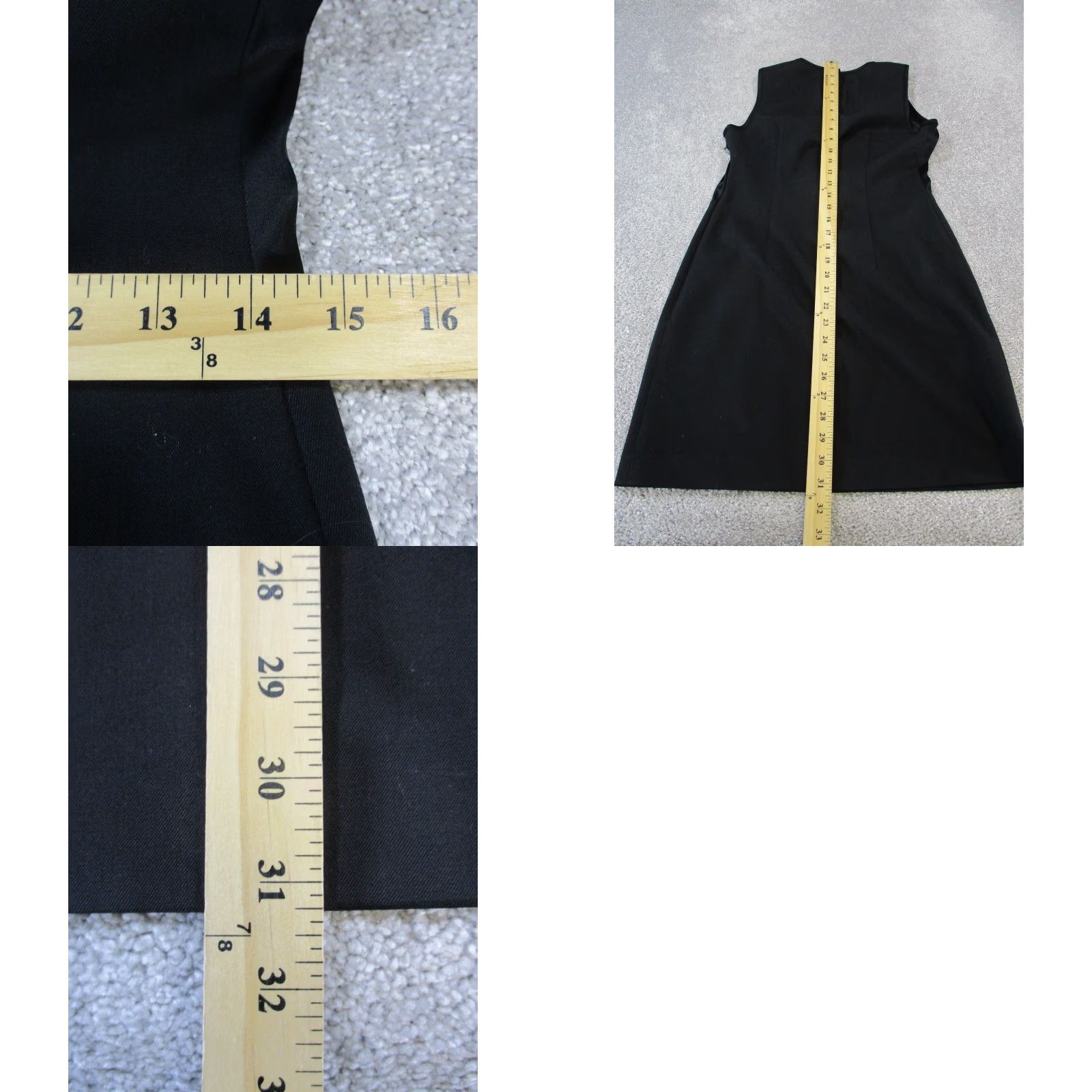 Theory VINTAGE Theory Dress Womens 4 Black Satin Blouson Wool Size S / US 4 / IT 40 - 8 Thumbnail