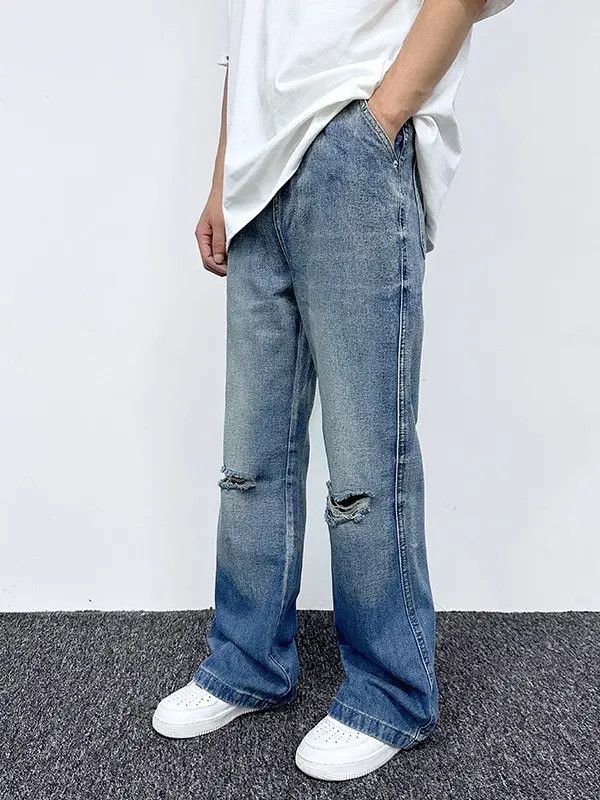 Japanese Brand × Jean Baggy Distressed Denim Jeans Size US 32 / EU 48 - 5 Thumbnail