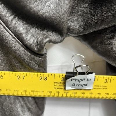 Vintage Butter Soft Brown Leather Jacket Mens Sz 56 XL Cinch Dbl Zip Size US XXL / EU 58 / 5 - 7 Thumbnail