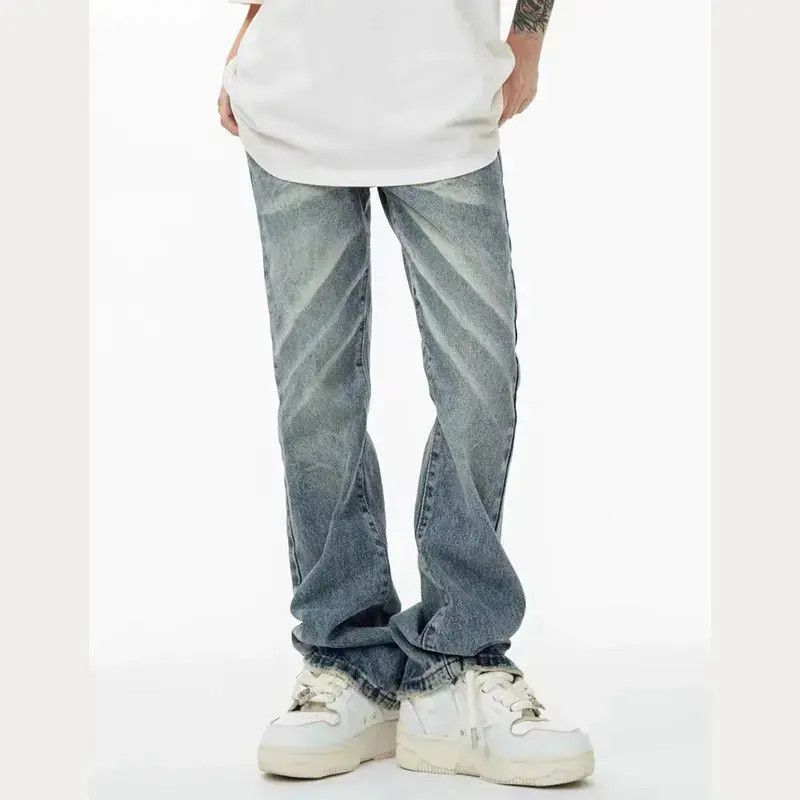 Japanese Brand Retro loose high street micro flared jeans Size US 32 / EU 48 - 2 Thumbnail