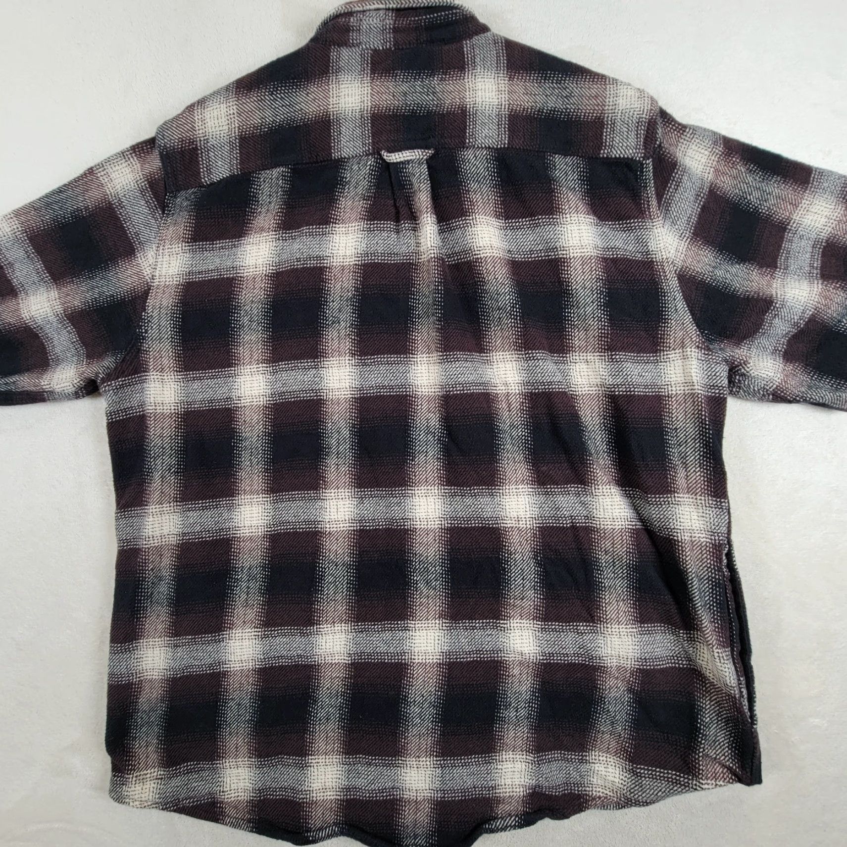 Orvis Orvis Mens Big Bear Flannel Shirt XL Brown White Plaid Cotton Button Front Shirt Mens XL Brown Plaid Cotton Flannel Button-Up Size US XL / EU 56 / 4 - 4 Thumbnail
