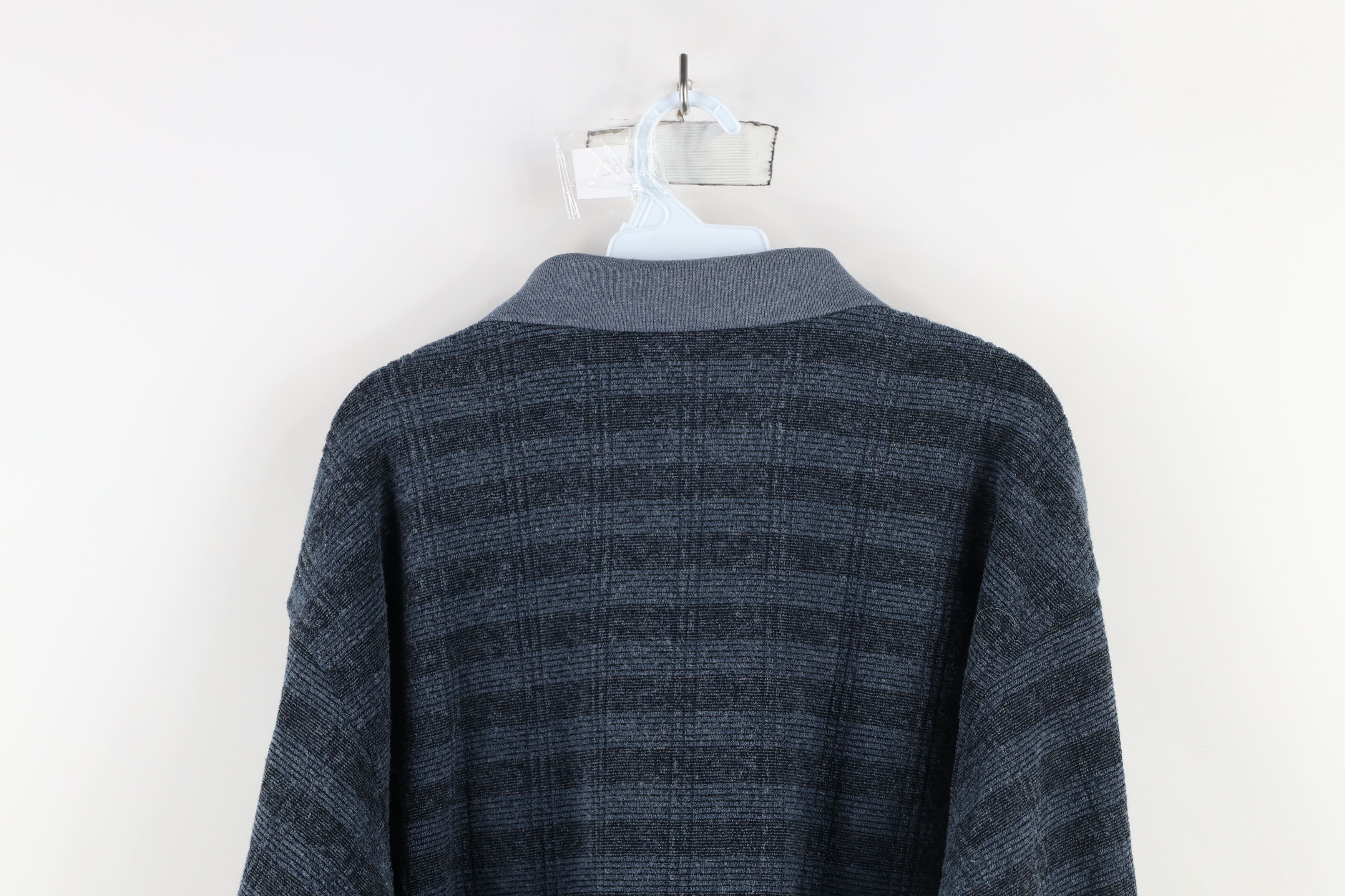 Vintage Vintage 90s Streetwear Fleece Collared Pullover Sweater Size US XXL / EU 58 / 5 - 9 Thumbnail