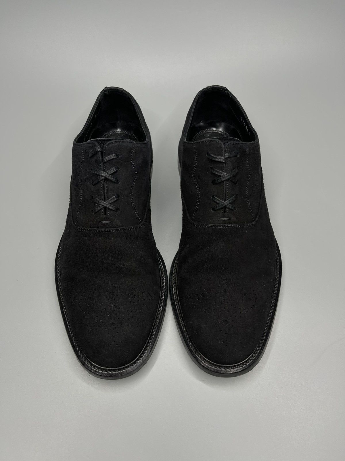 Dolce & Gabbana Dolce Gabbana Suede Black Lace Up Shoes Size US 8 / EU 41 - 4 Thumbnail