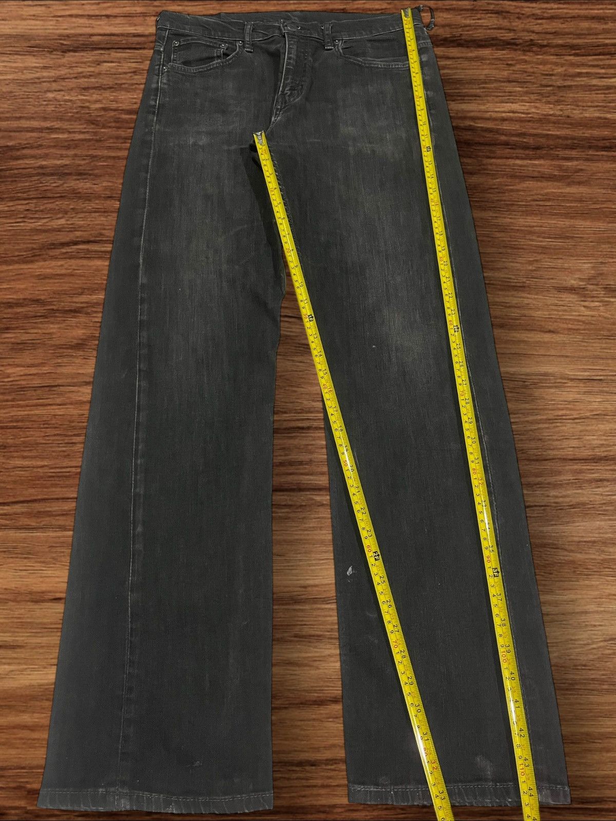 Levi's × Vintage ⚡️Y2K⚡️Vintage Y2K Levi’s 569 Black Faded Washed Grunge Jeans Size US 34 / EU 50 - 13 Thumbnail