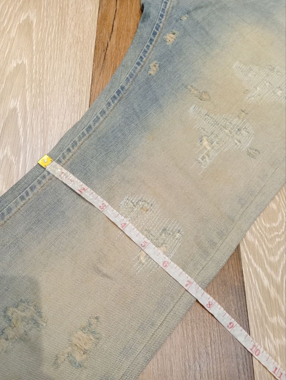 John Galliano GALLIANO ITALY BLUE DENIM SLIM DISTRESSED PANTS Size US 32 / EU 48 - 23 Thumbnail