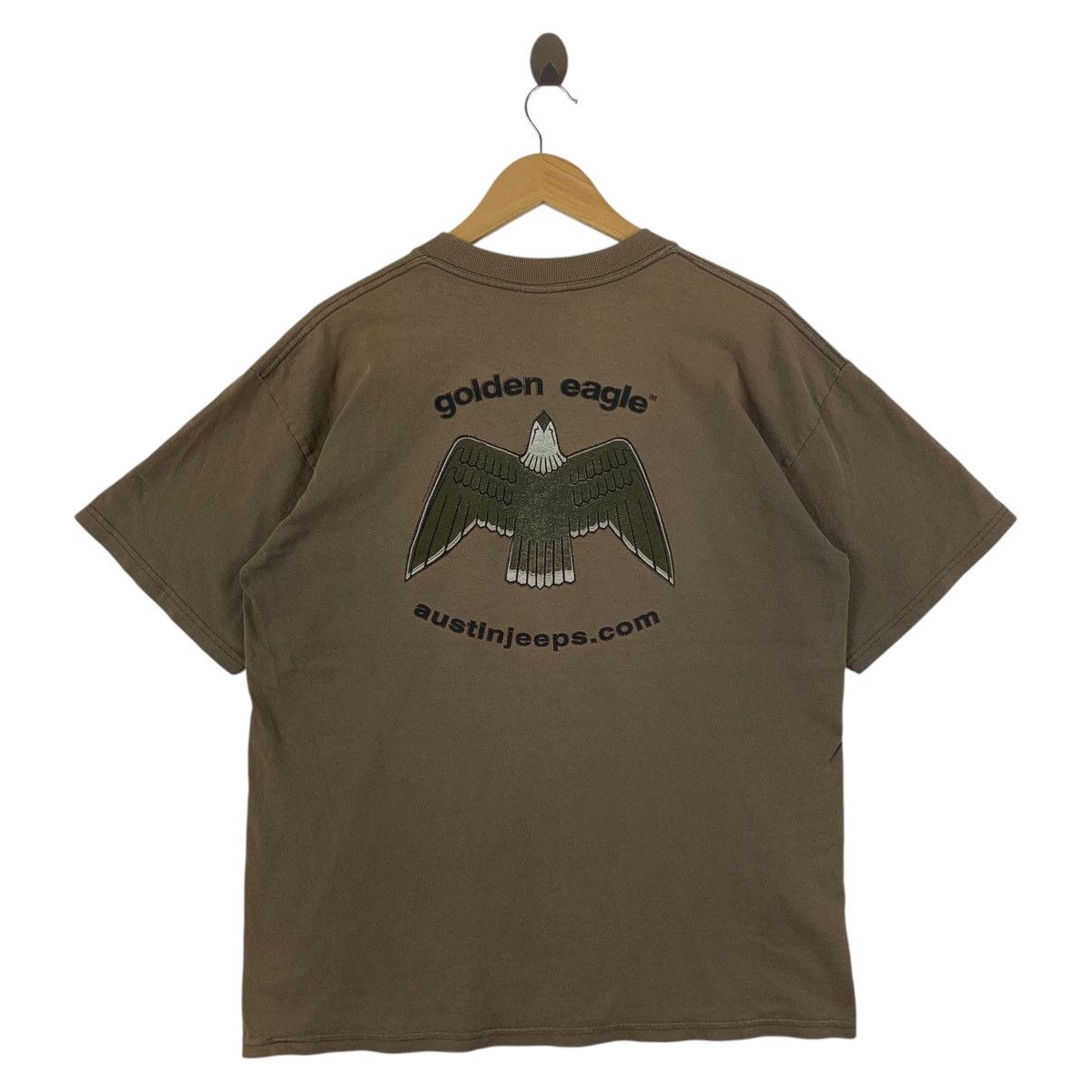 Gildan × Vintage Vintage 90s GOLDEN EAGLE big printed tee Size US L / EU 52-54 / 3 - 1 Thumbnail