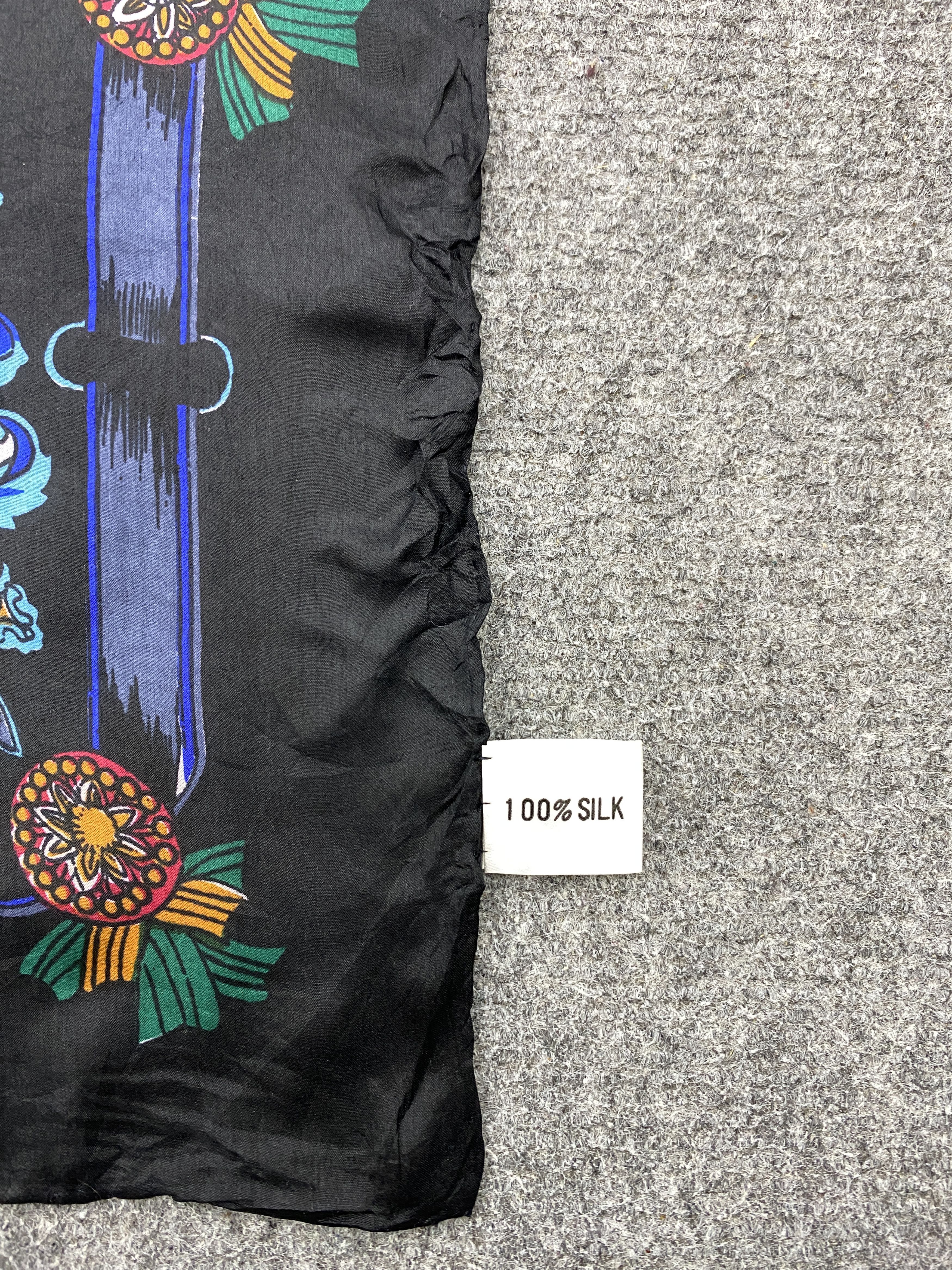 Japanese Brand Japan Brand Silk Scarf Shawl Babushka head Scarf SN0049 Size ONE SIZE - 8 Thumbnail