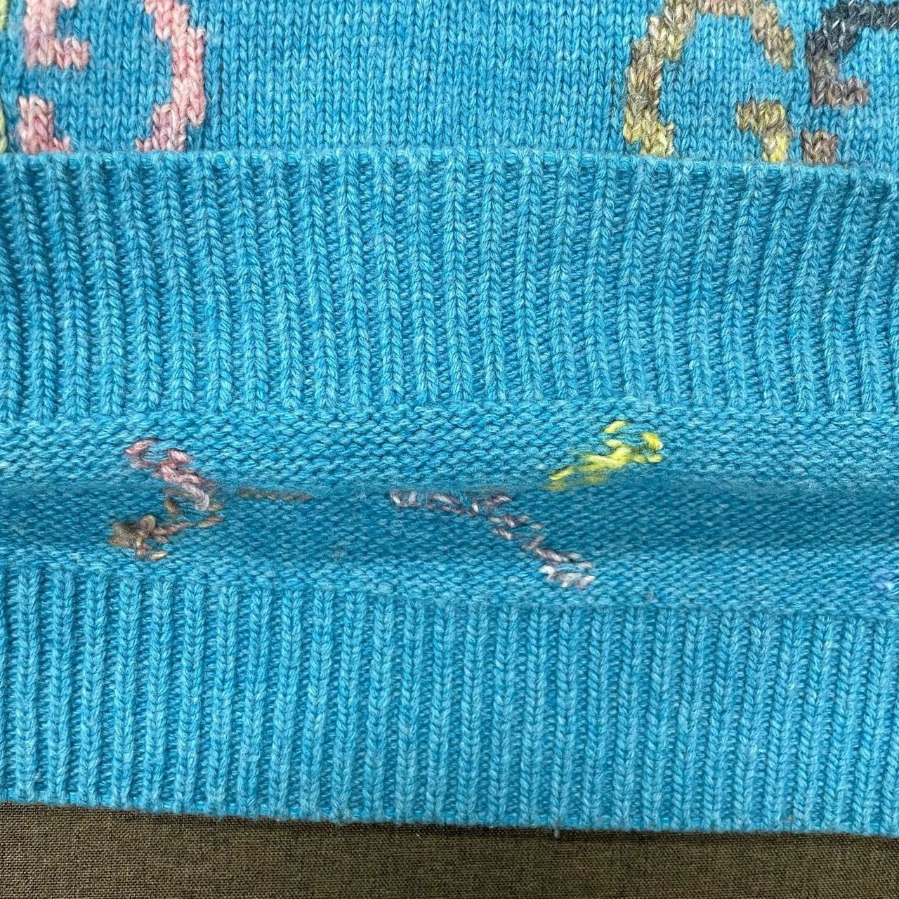 Gucci Gucci Blue full-print large logo sweater 2501-Nextarrow Size US M / EU 48-50 / 2 - 3 Thumbnail