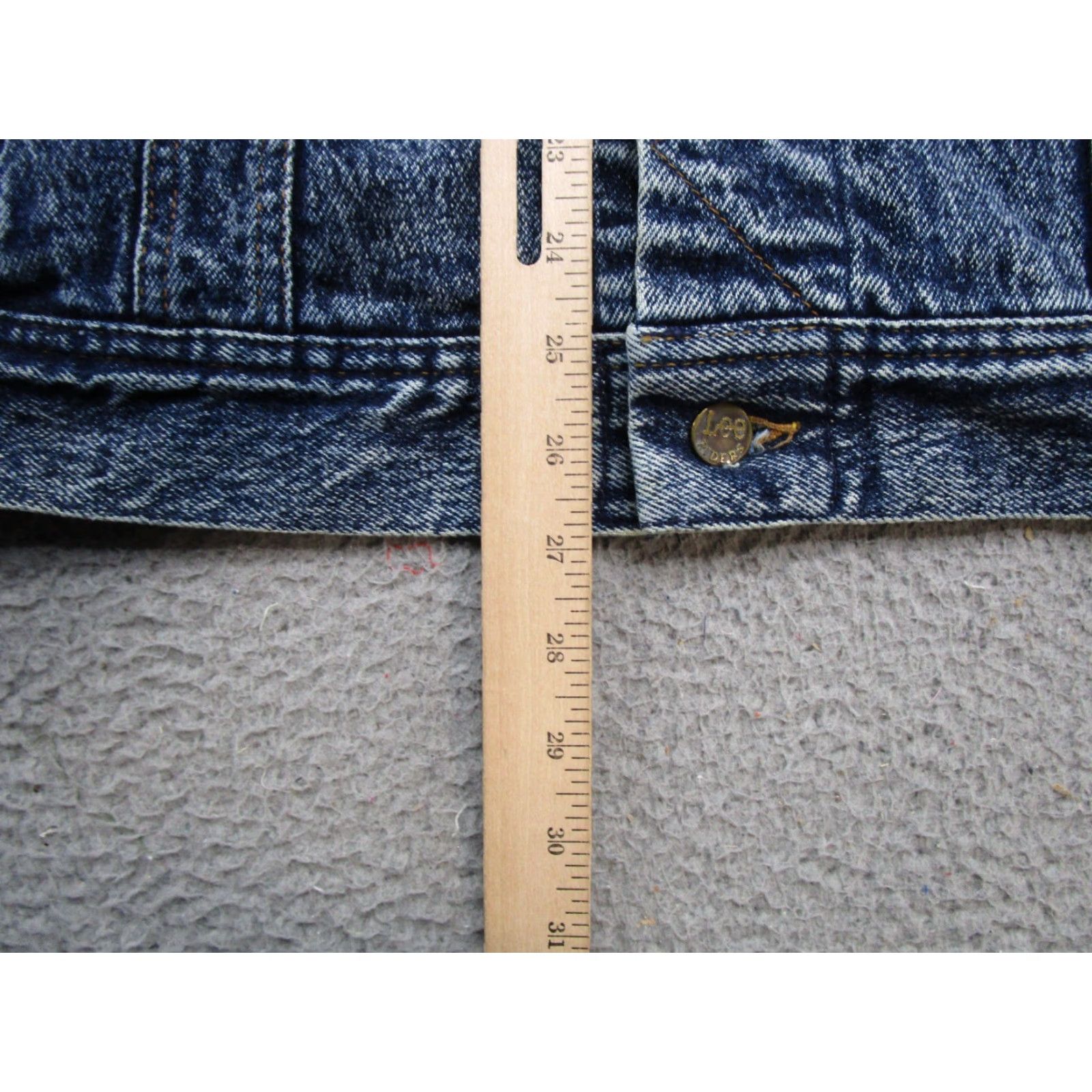 Lee VINTAGE Lee M.R. Denim Jacket Mens Chest 44 Blue Stonewash USA Trucker Cotton Size US S / EU 44-46 / 1 - 5 Thumbnail
