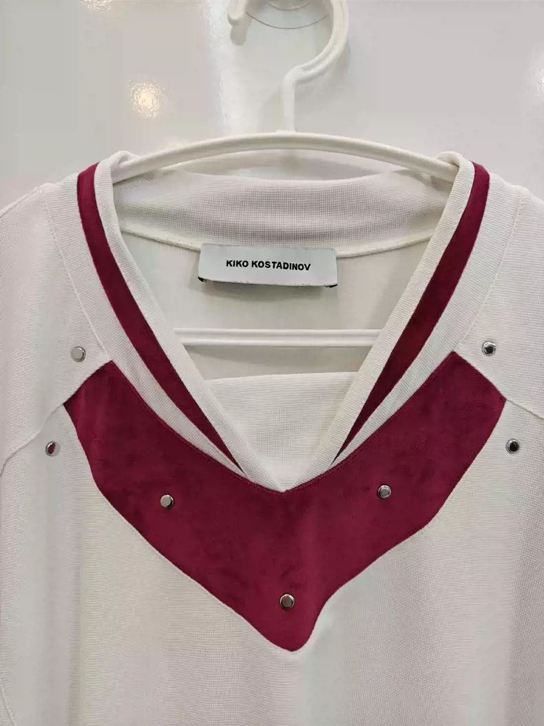 Kiko Kostadinov Kiko Kostadinov 21ss red velvet long sleeves-2508 Size US S / EU 44-46 / 1 - 3 Thumbnail