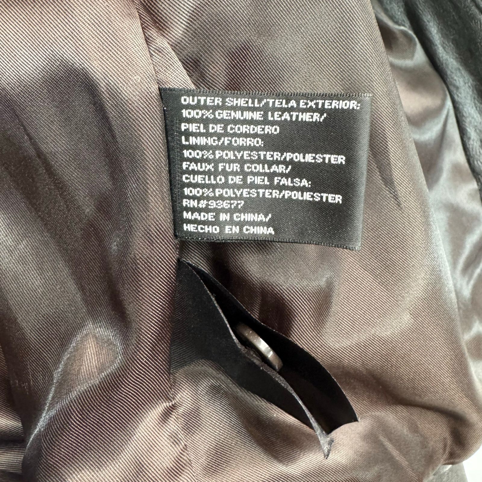 Other vtg y2k lambskin leather moto jacket brown ana size large Size L / US 10 / IT 46 - 7 Thumbnail