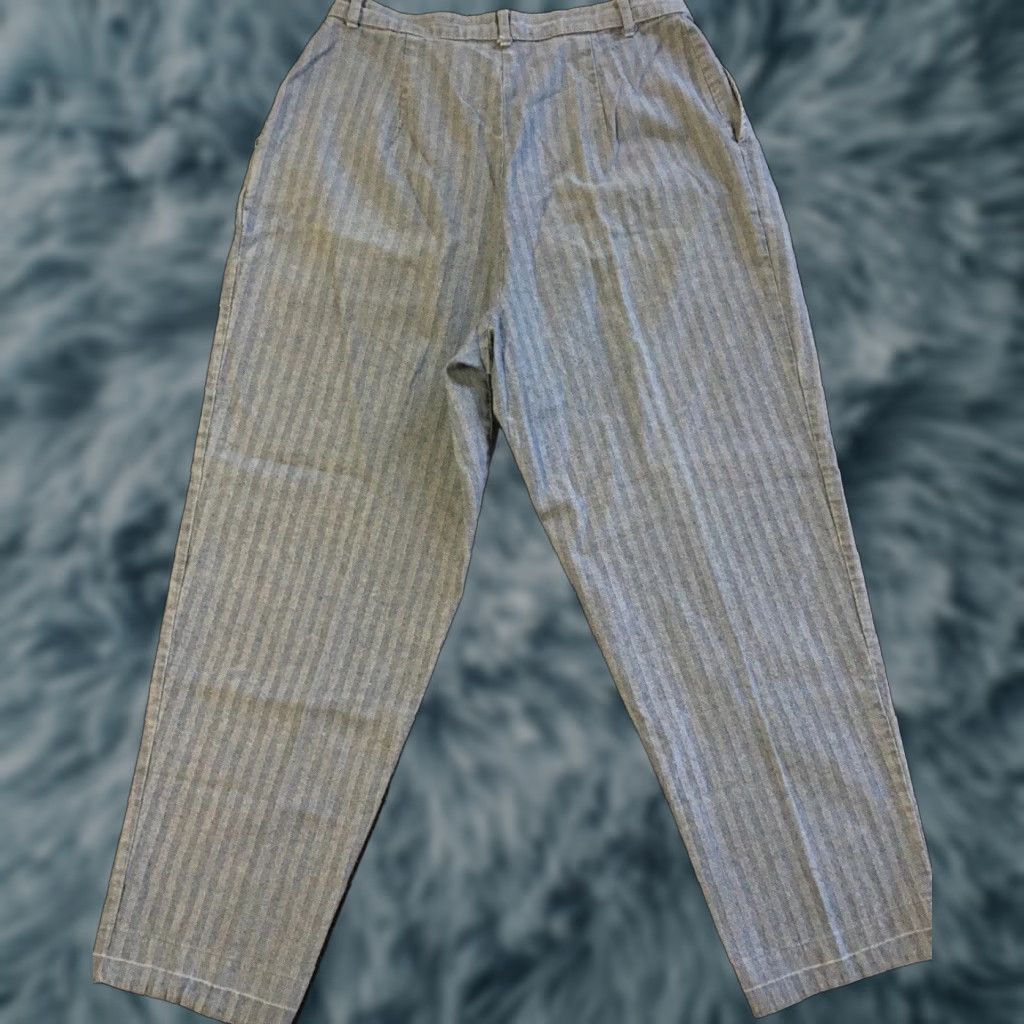 Levi's VINTAGE Levis Pants Mom 32 USA Herringbone 80s Grunge Punk Biker 70s Conductor Size 24" / US 00 / IT 34 - 1 Thumbnail