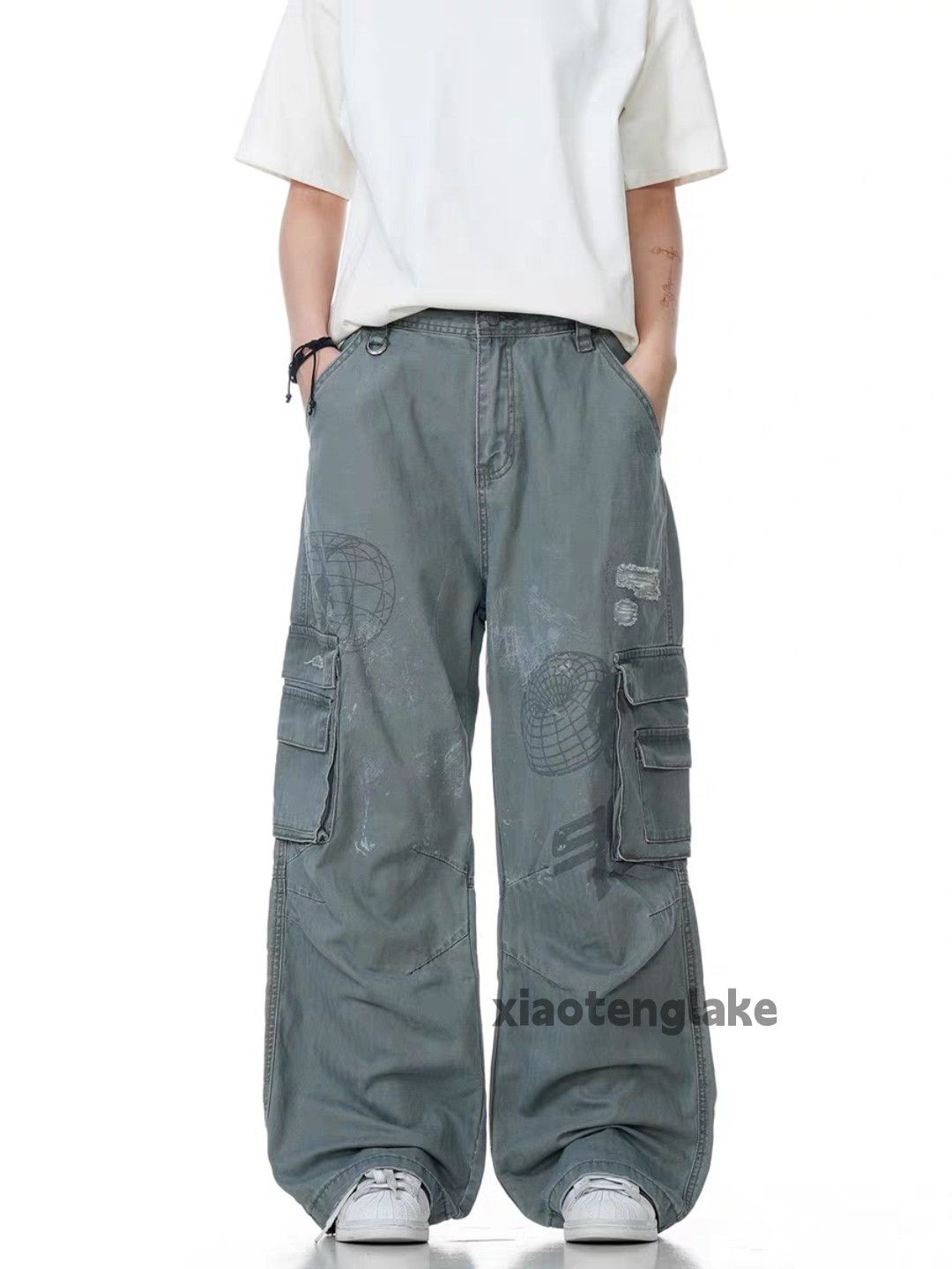 Designer × Japanese Brand × Vintage Utility military pattern loose baggy hiphop cargo pants Size US 32 / EU 48 - 3 Thumbnail
