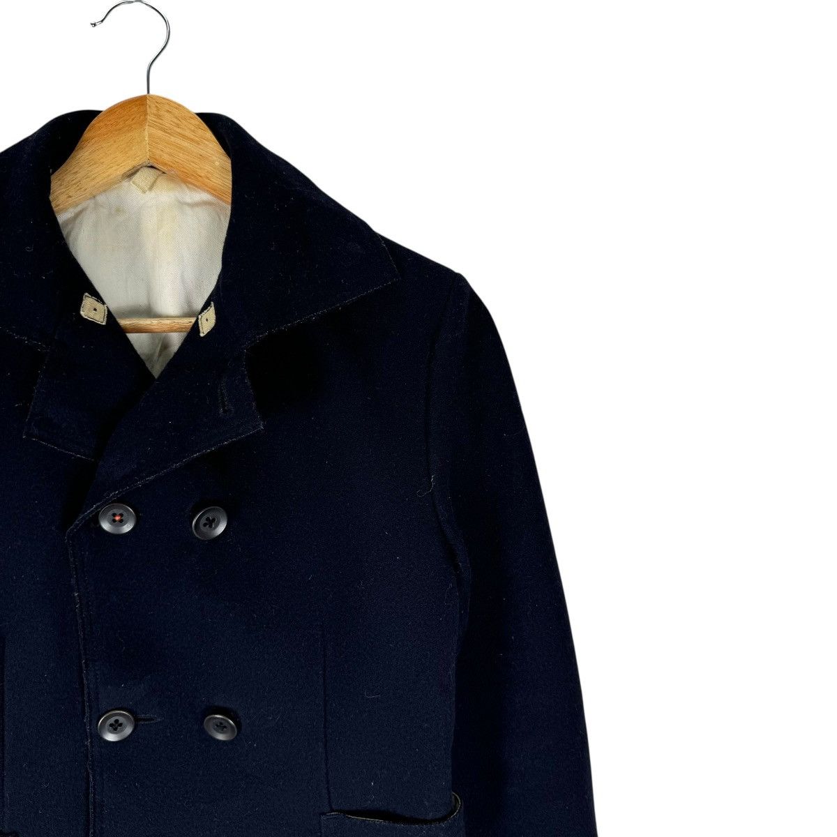 45rpm ☀️45 RPM JAPAN DOUBLE BREASTED WOOL PEACOAT JACKET Size L / US 10 / IT 46 - 5 Thumbnail