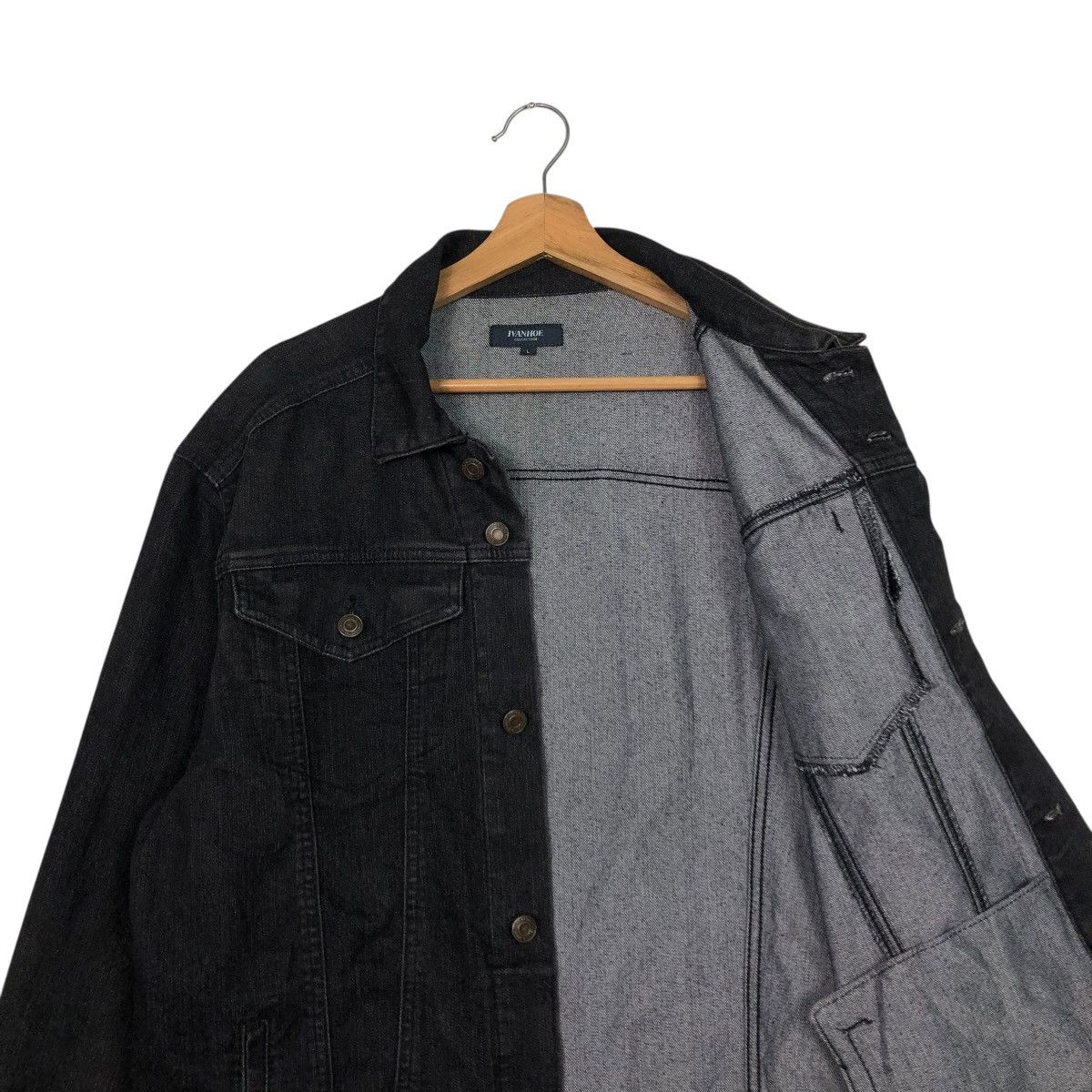 Japanese Brand 🔥VINTAGE TRUCKER DENIM JACKET IVANHOE ISSEY MIYAKE Size US L / EU 52-54 / 3 - 14 Thumbnail