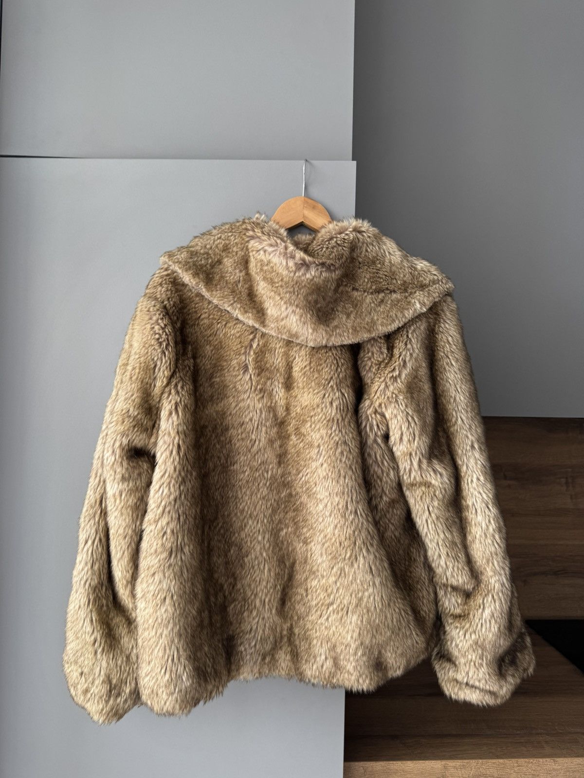 If Six Was Nine × The Unbranded Brand Vintage Real Suede Faux Fur Coat Jacket Size L / US 10 / IT 46 - 2 Thumbnail