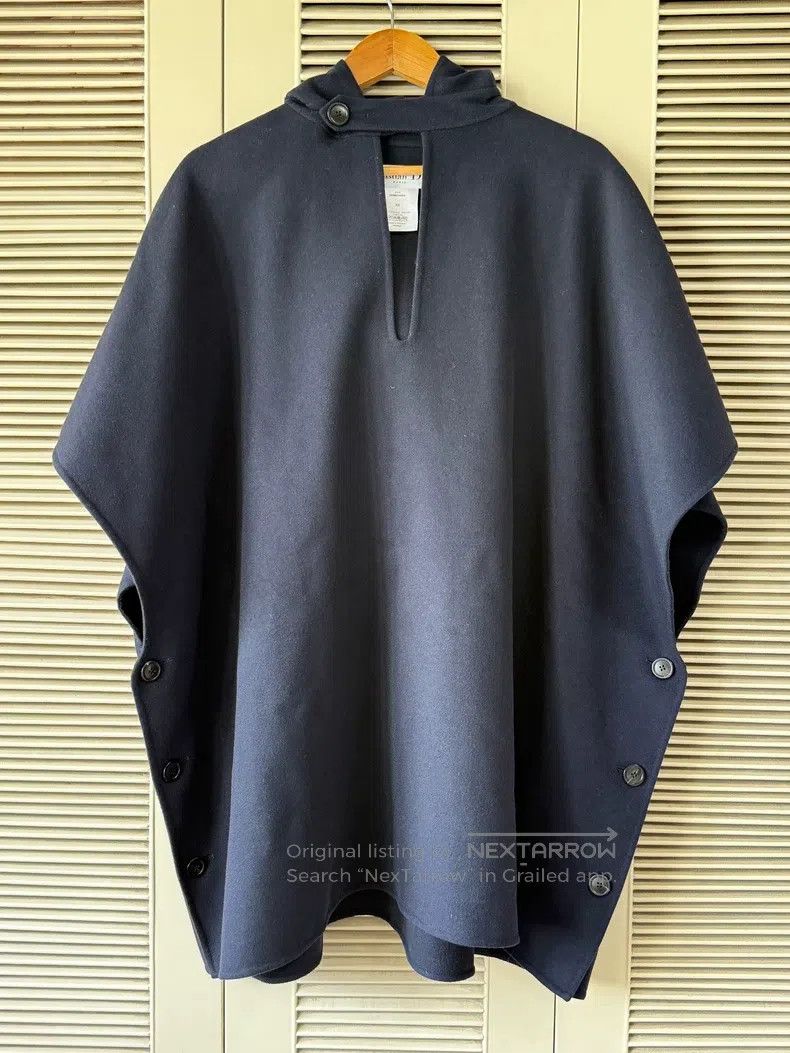 Dior Dior Dark blue cashmere cloak coat Size XS / US 0-2 / IT 36-38 - 1 Thumbnail