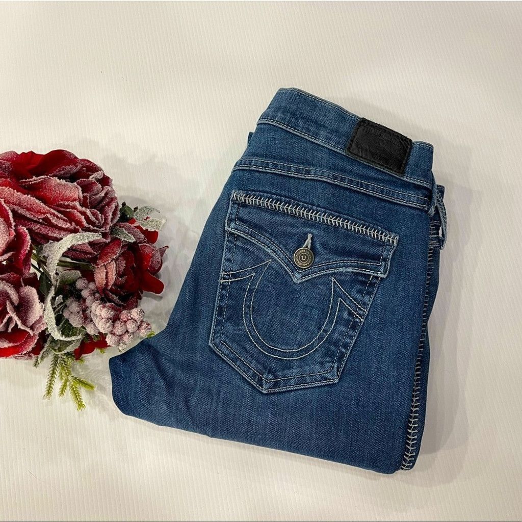 True Religion True Religion Cora mid rise blue jeans size 26 Size 26" / US 2 / IT 38 - 1 Thumbnail