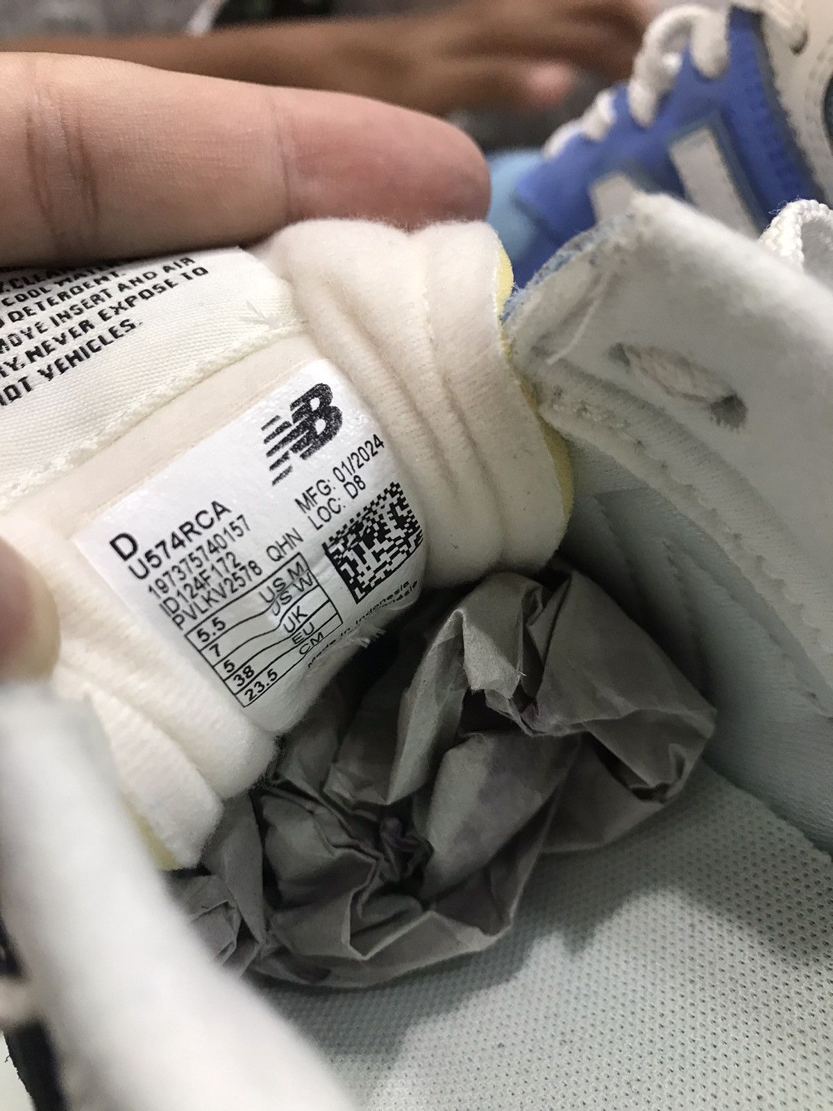 Hysteric Glamour × New Balance New Balance 574 Blue Laguna Sea Salt U574RCA U RCA sneakers Size US 5.5 / EU 38 - 12 Thumbnail