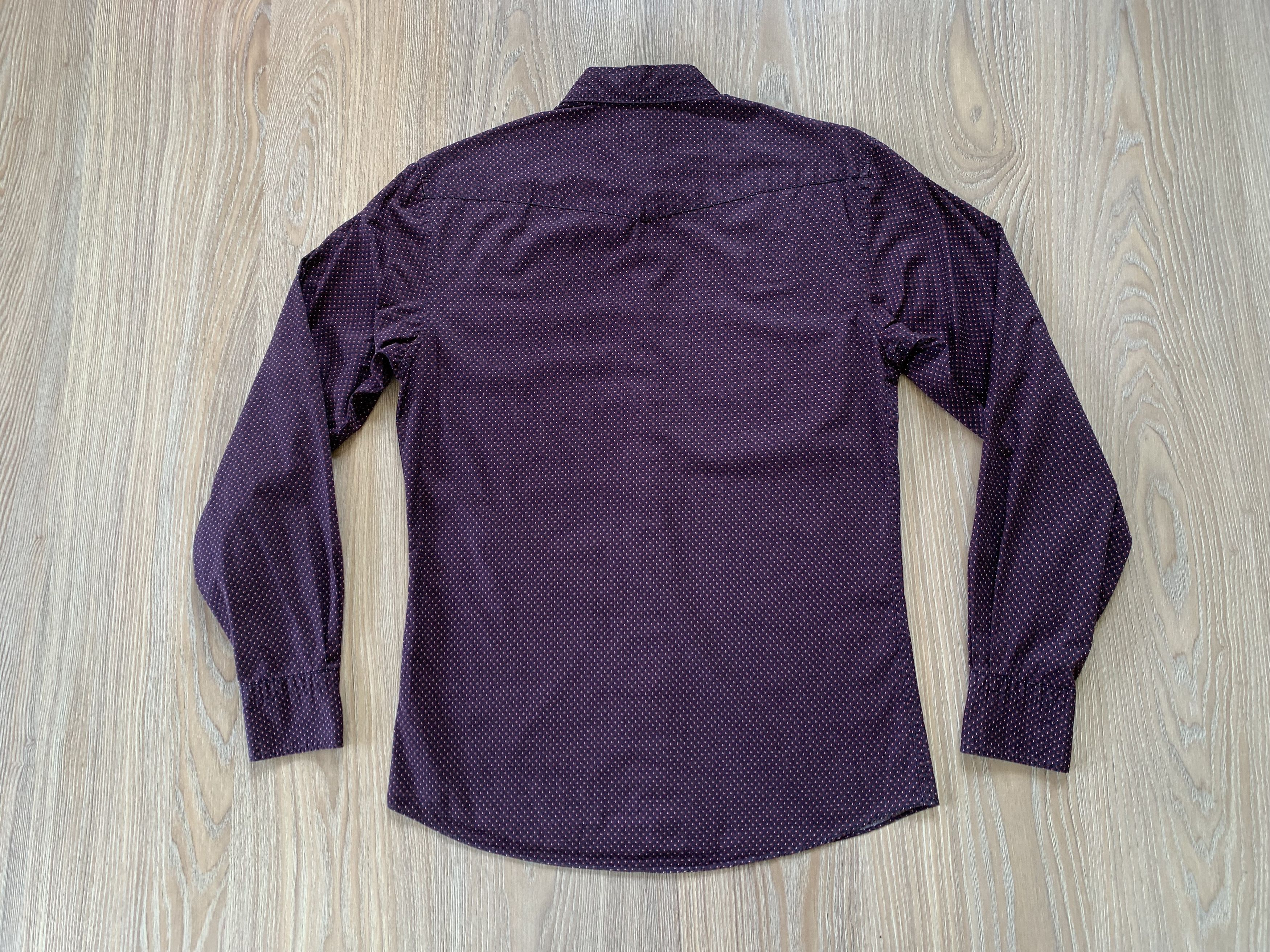 Other Camicissima Trendy Mens Burgundy Long Sleeve Shirt Size US S / EU 44-46 / 1 - 3 Thumbnail