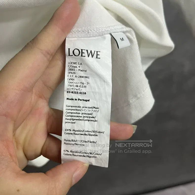 Loewe Loewe Solid Color Logo Embroidered Short Sleeve Size M / US 6-8 / IT 42-44 - 4 Thumbnail
