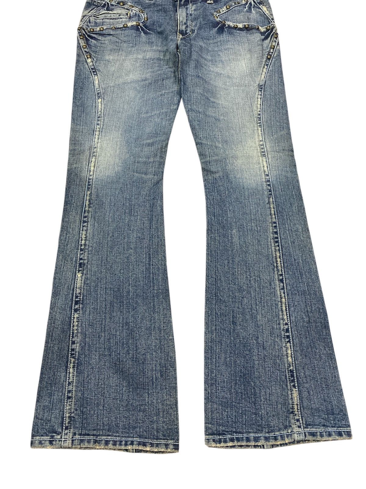 Japanese Brand Vintage Gasva Studded pocket Flare Pants Size US 32 / EU 48 - 4 Thumbnail