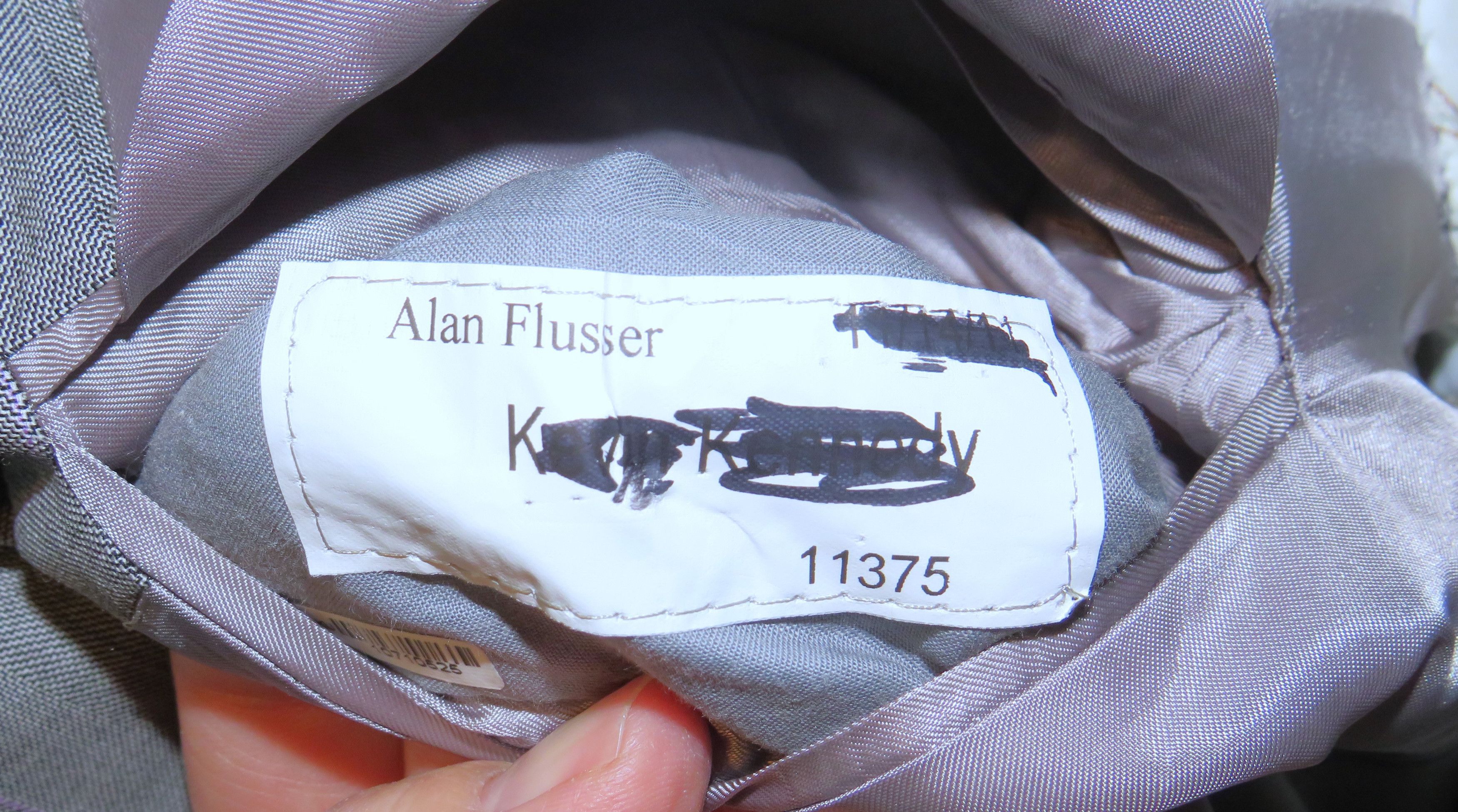 Alan Flusser Gray Stripe Bespoke Peak Lapel Two Button Suit 42R Size 42R - 16 Thumbnail