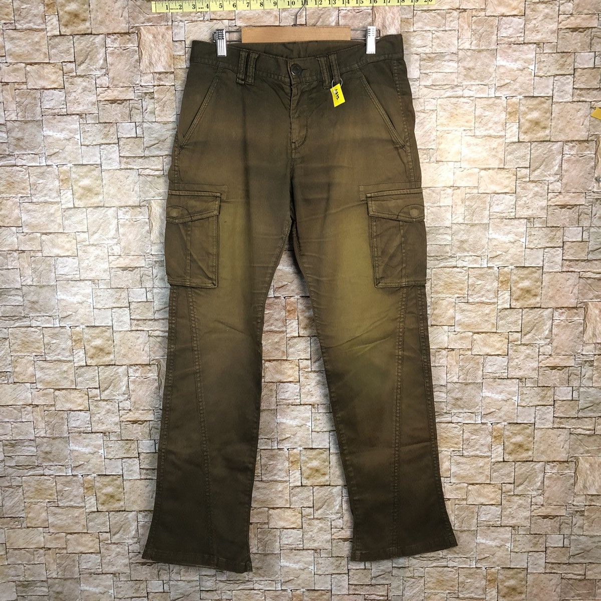 Faded Glory Rattle Trap Brown faded Cargo Multipocket Pants #A312 Size US 31 - 1 Thumbnail