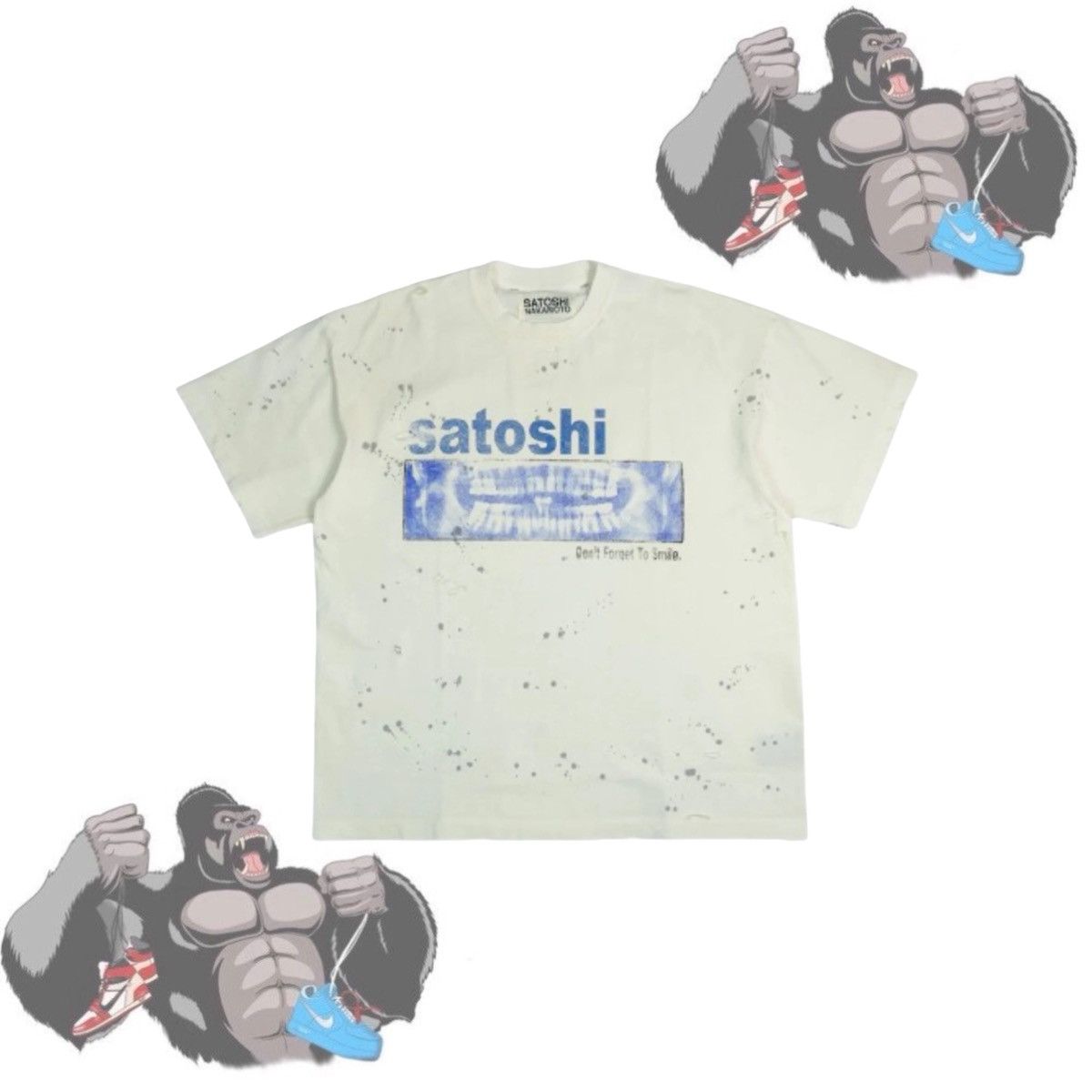 Satoshi Nakamoto Satoshi Nakamoto Don't Forget To Smile Tee Size US XXL / EU 58 / 5 - 1 Thumbnail