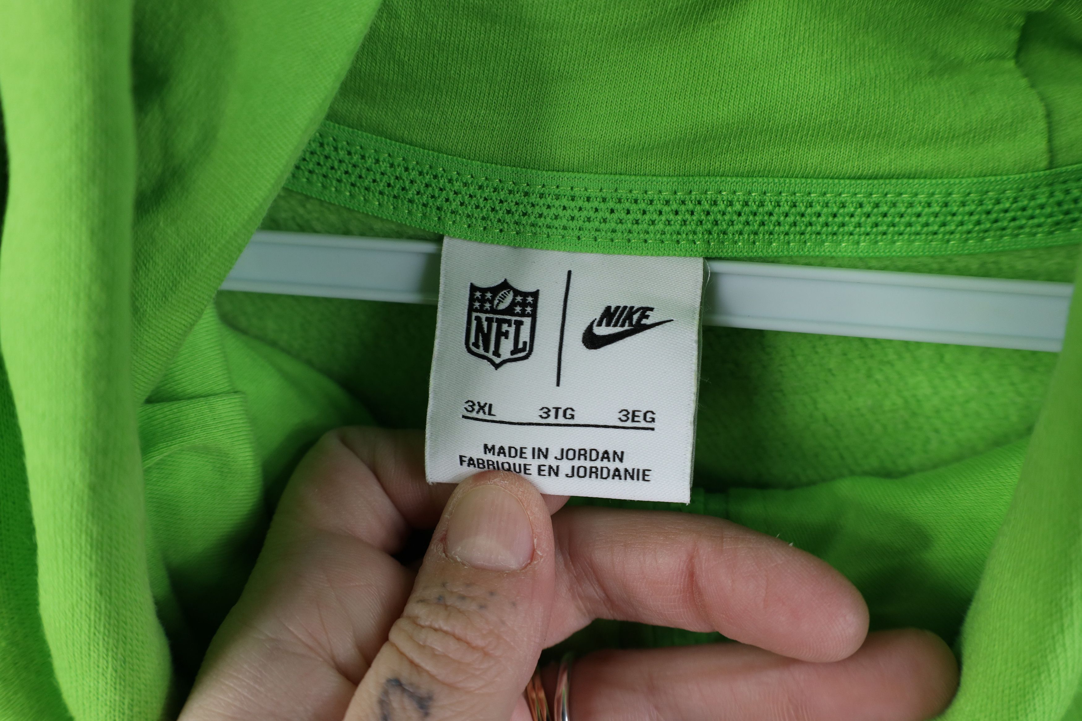 Nike Nike NFL Seattle Seahawks Full Zip Hoodie Sweatshirt Size US XXL / EU 58 / 5 - 10 Thumbnail