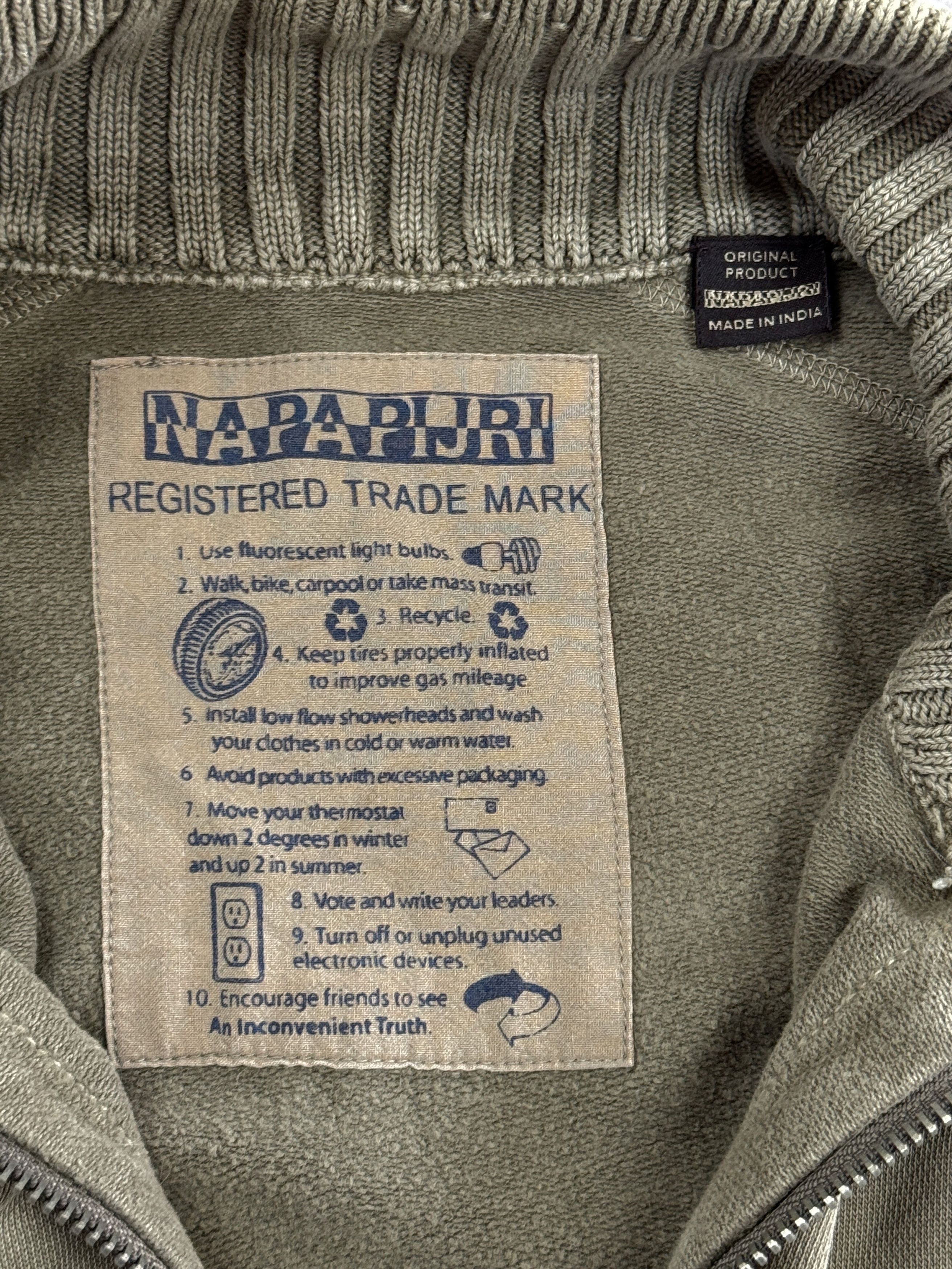 Napapijri VTG STREETWEAR KAPITAL JAPANESE STYLE ZIP SWEATER 90S Size US M / EU 48-50 / 2 - 7 Thumbnail
