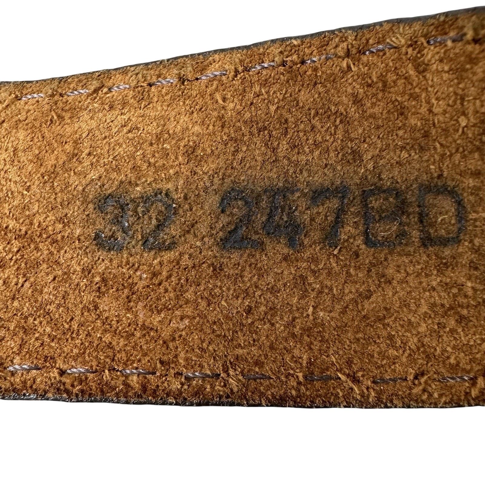 Justin Boots Justin Men's Brown Suede Leather Work Belt 247BD Waist 32 Size 32 - 7 Thumbnail