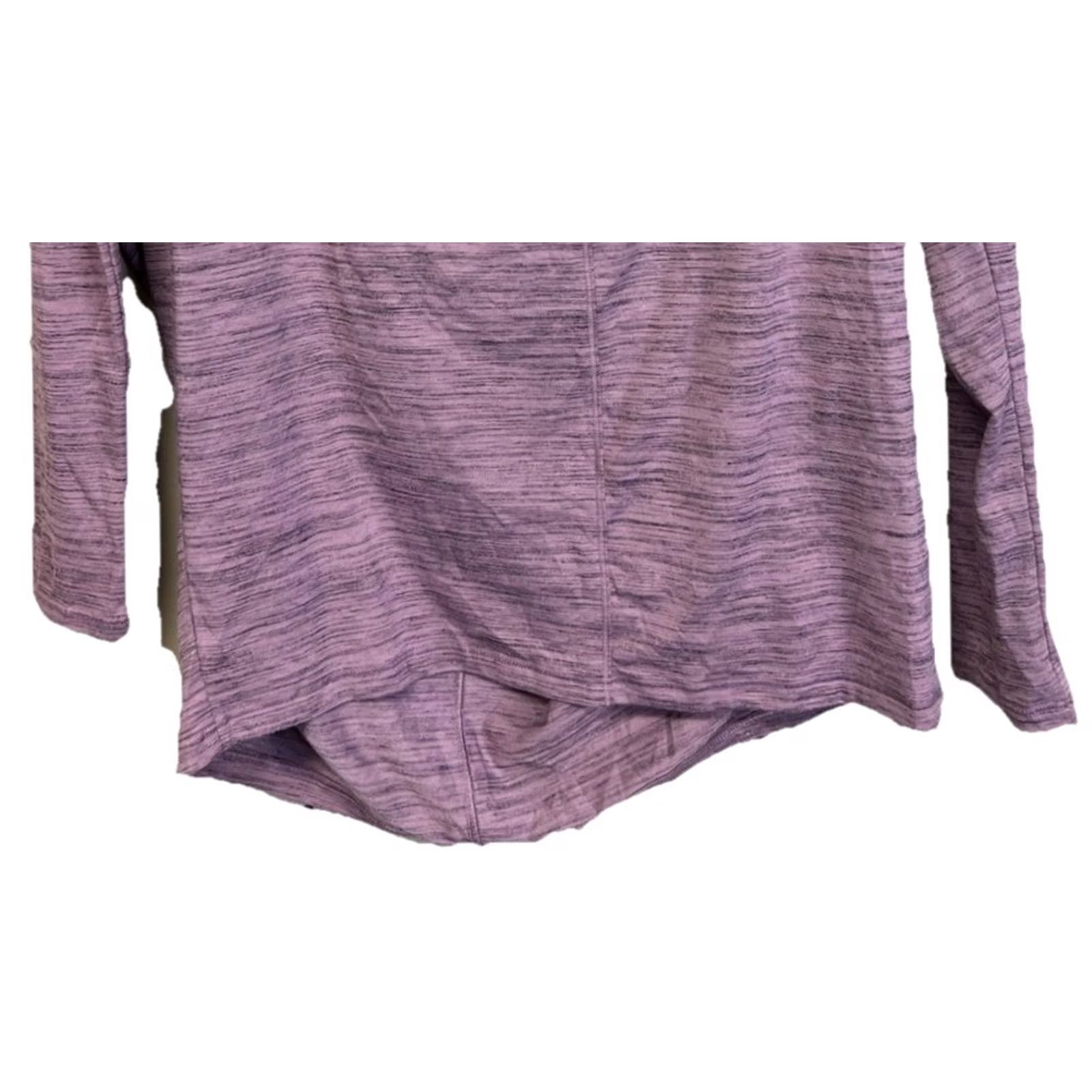 Athleta Athleta Womens Long Sleeve T-Shirt Purple Heather Drape Back Asana Lounge M Womens Size M / US 6-8 / IT 42-44 - 3 Thumbnail