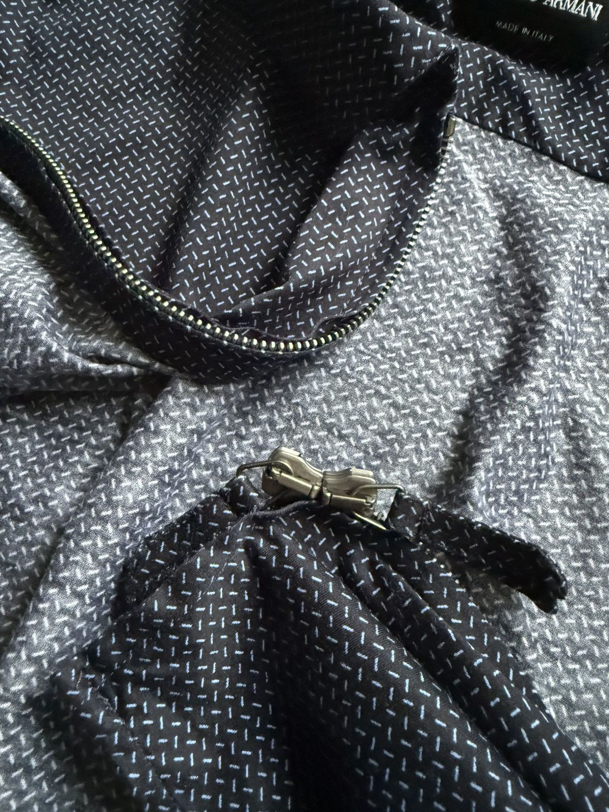 Giorgio Armani × Vintage Vintage Giorgio Armani Zip-Up Shirt Size US S / EU 44-46 / 1 - 7 Thumbnail