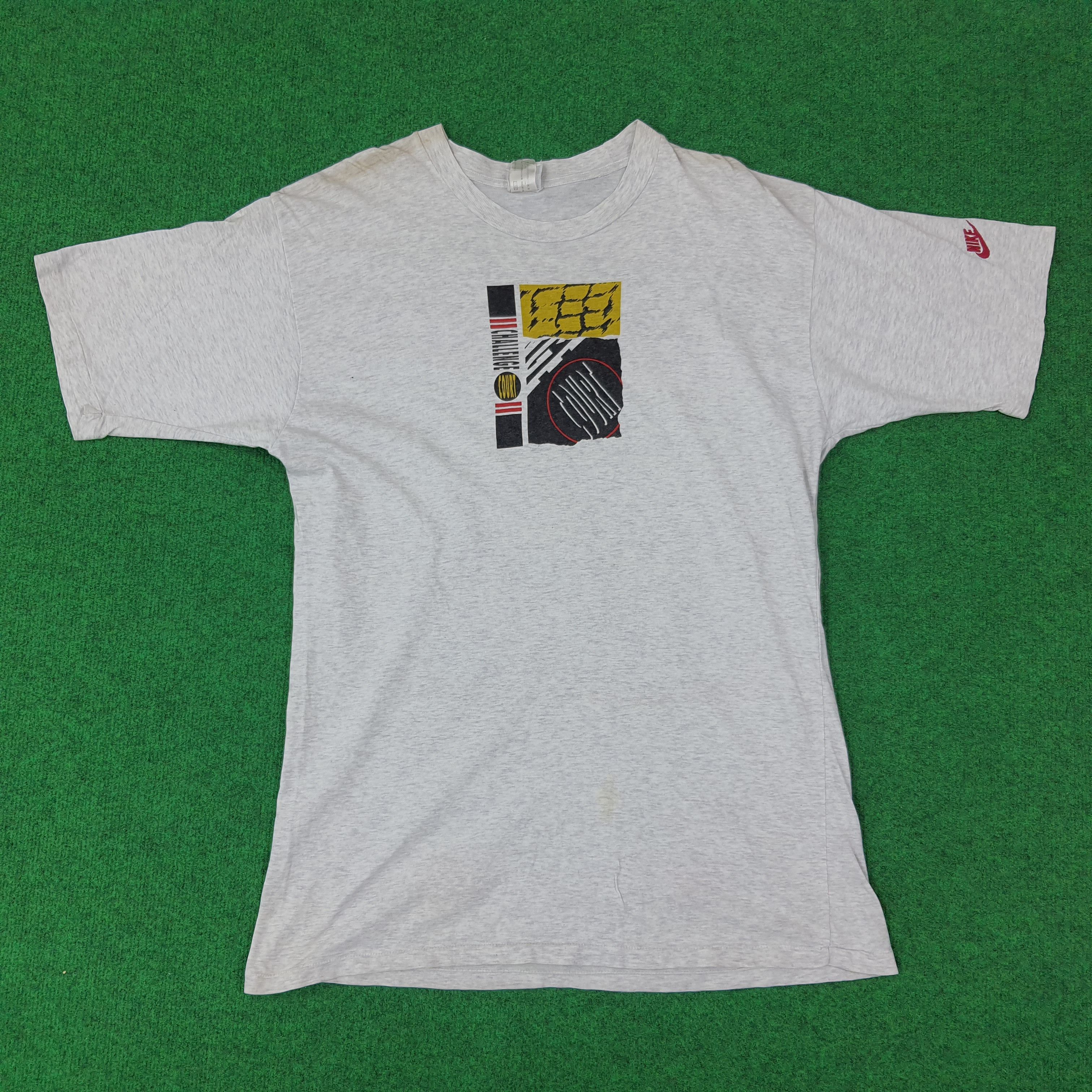 Nike Vintage NIKE Challenge Court Tshirt C239N70 Size US L / EU 52-54 / 3 - 3 Thumbnail
