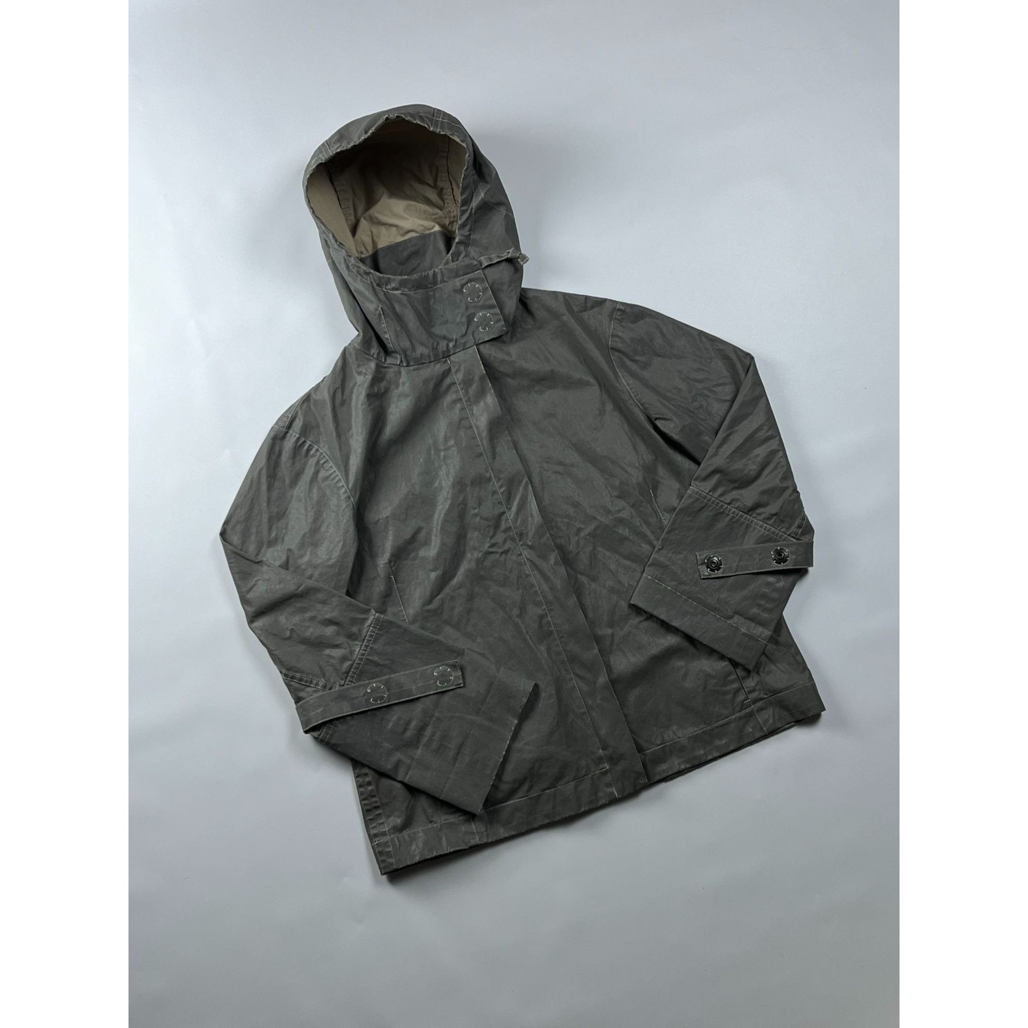 Annette Gortz Annette Görtz Gray & Beige Zip-Up RainJacket Size M / US 6-8 / IT 42-44 - 2 Thumbnail