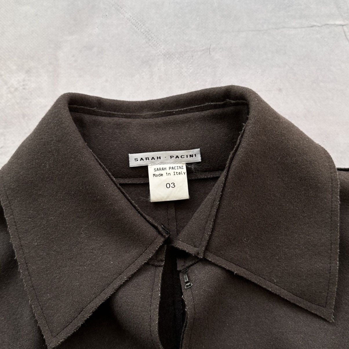 Sarah Pacini Archive Sarah Pacini Avant Garde Wool Jacket Coat Overshirt Size L / US 10 / IT 46 - 3 Thumbnail