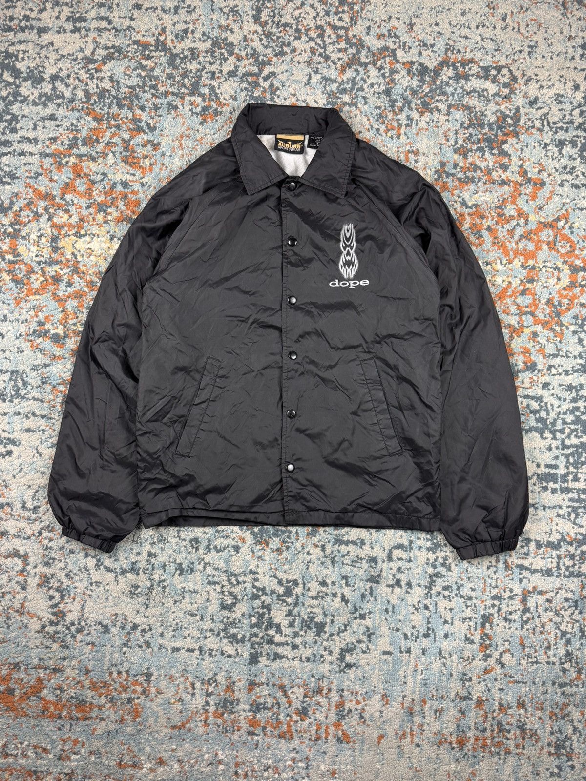 Vintage Ultra Rare Vintage 90s Dope metal band tribal graphic jacket Size US S / EU 44-46 / 1 - 2 Thumbnail