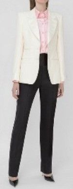 Tom Ford o1loc1c0724 GI2695 Blazer in White Size M / US 6-8 / IT 42-44 - 2 Thumbnail