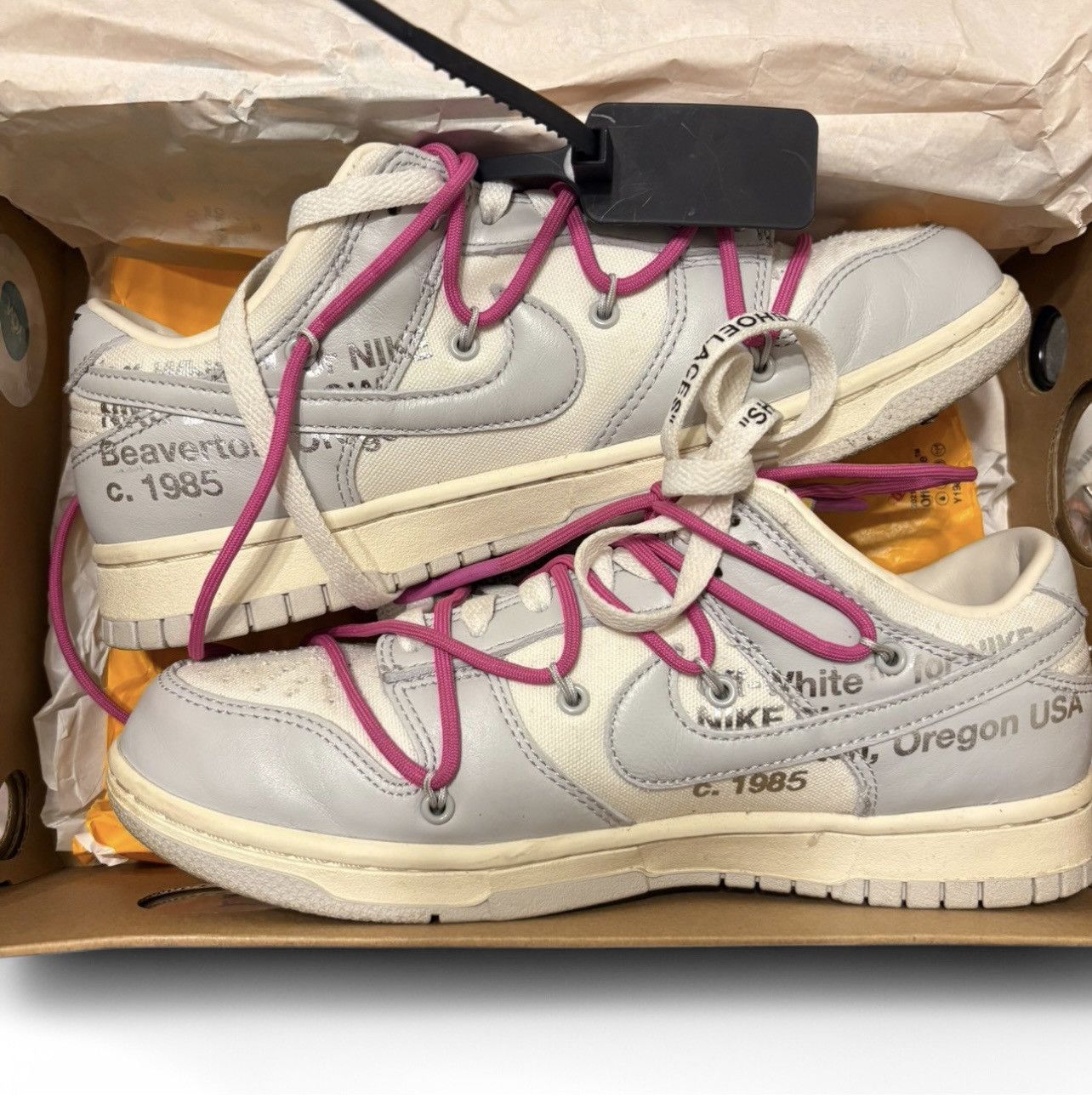 Nike × Off-White Nike X Off-White Dunk Lows Size US 9 / IT 39 - 8 Thumbnail