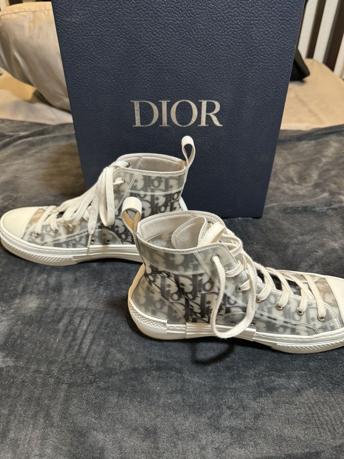 Dior Dior B23 High Top Sneakers Size US 8 / EU 41 - 2 Thumbnail