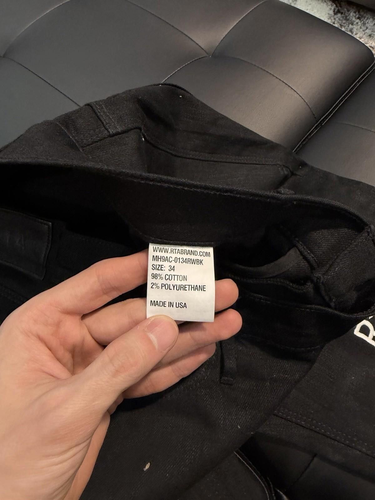 Rta RTA Men's Denim Jeans Black Size 34 $350 Retail Size US 34 / EU 50 - 10 Thumbnail