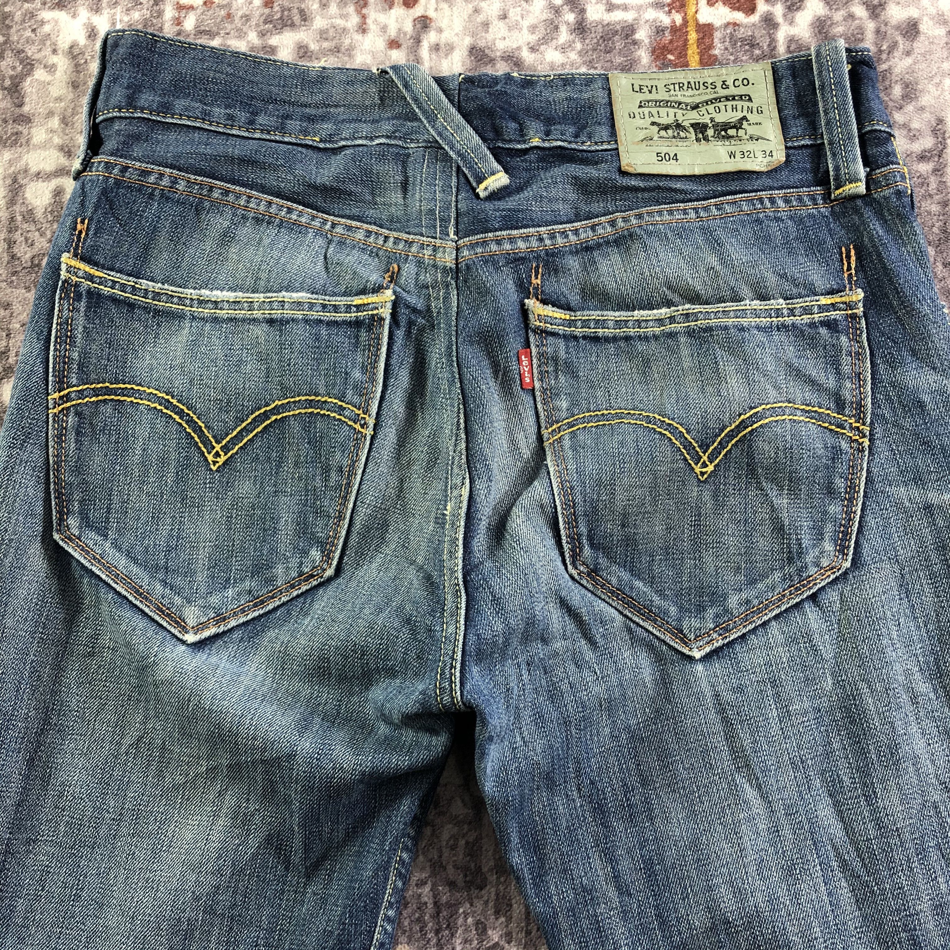 Levi's × Vintage Vintage Blue Wash Levis 504 Jeans-JM3370 Size 32" / US 10 / IT 46 - 4 Thumbnail