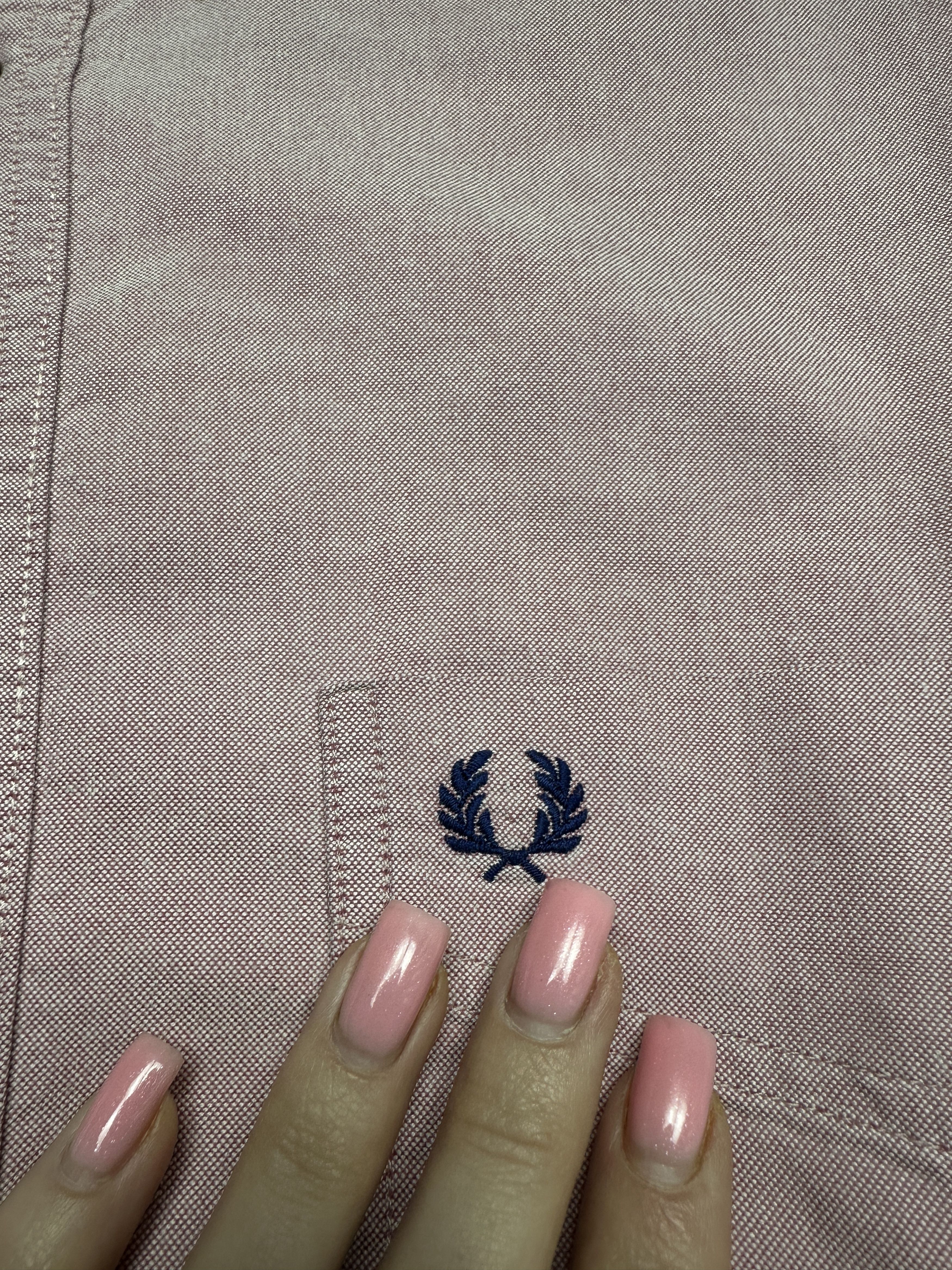 Fred Perry Fred Perry Vintage Mens Long Sleeve Pink Shirt Size US M / EU 48-50 / 2 - 3 Thumbnail