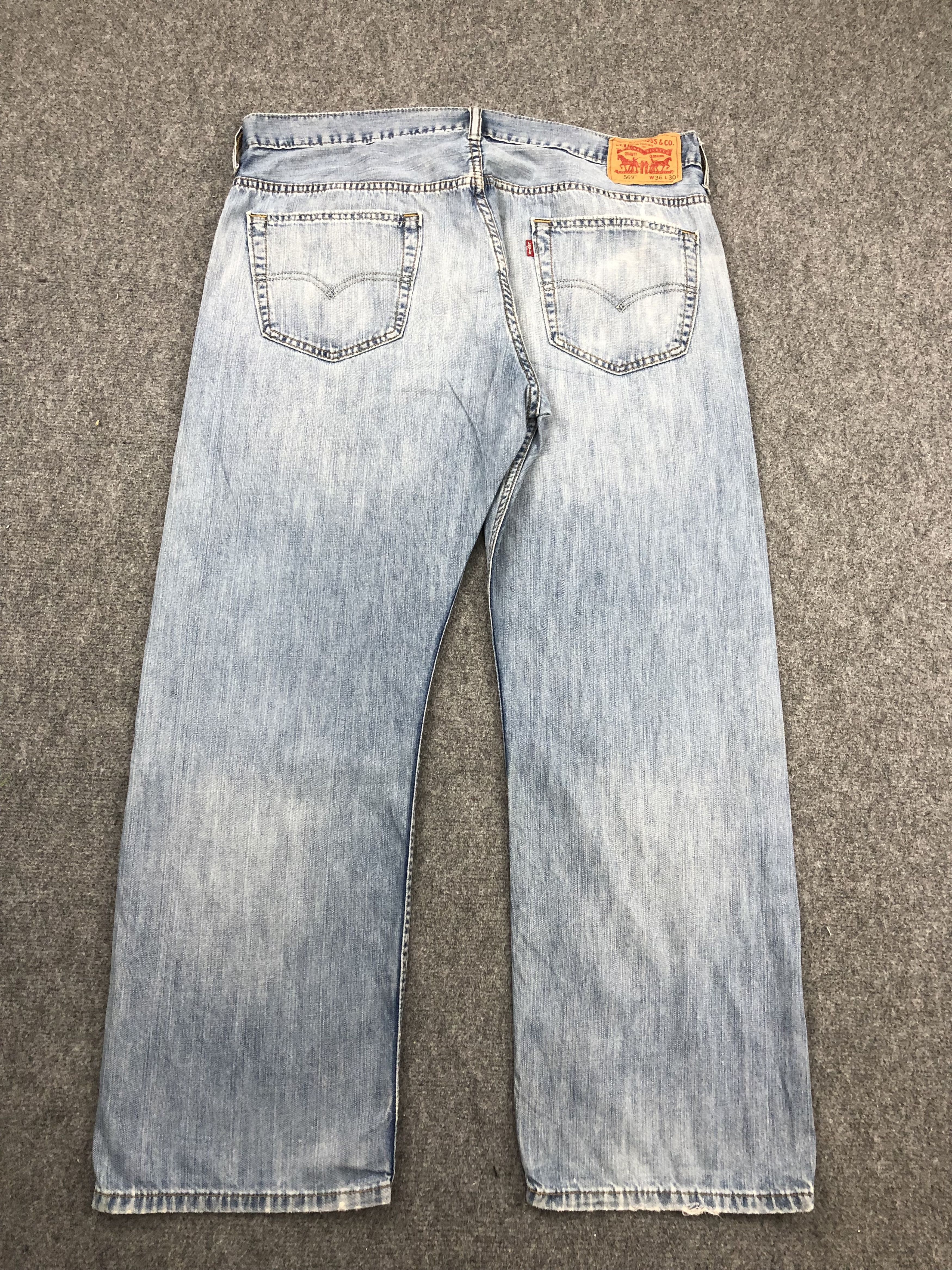 Levi's Vintage Levis 569 Faded Blue Jeans DPP0246 Size US 38 / EU 54 - 3 Thumbnail