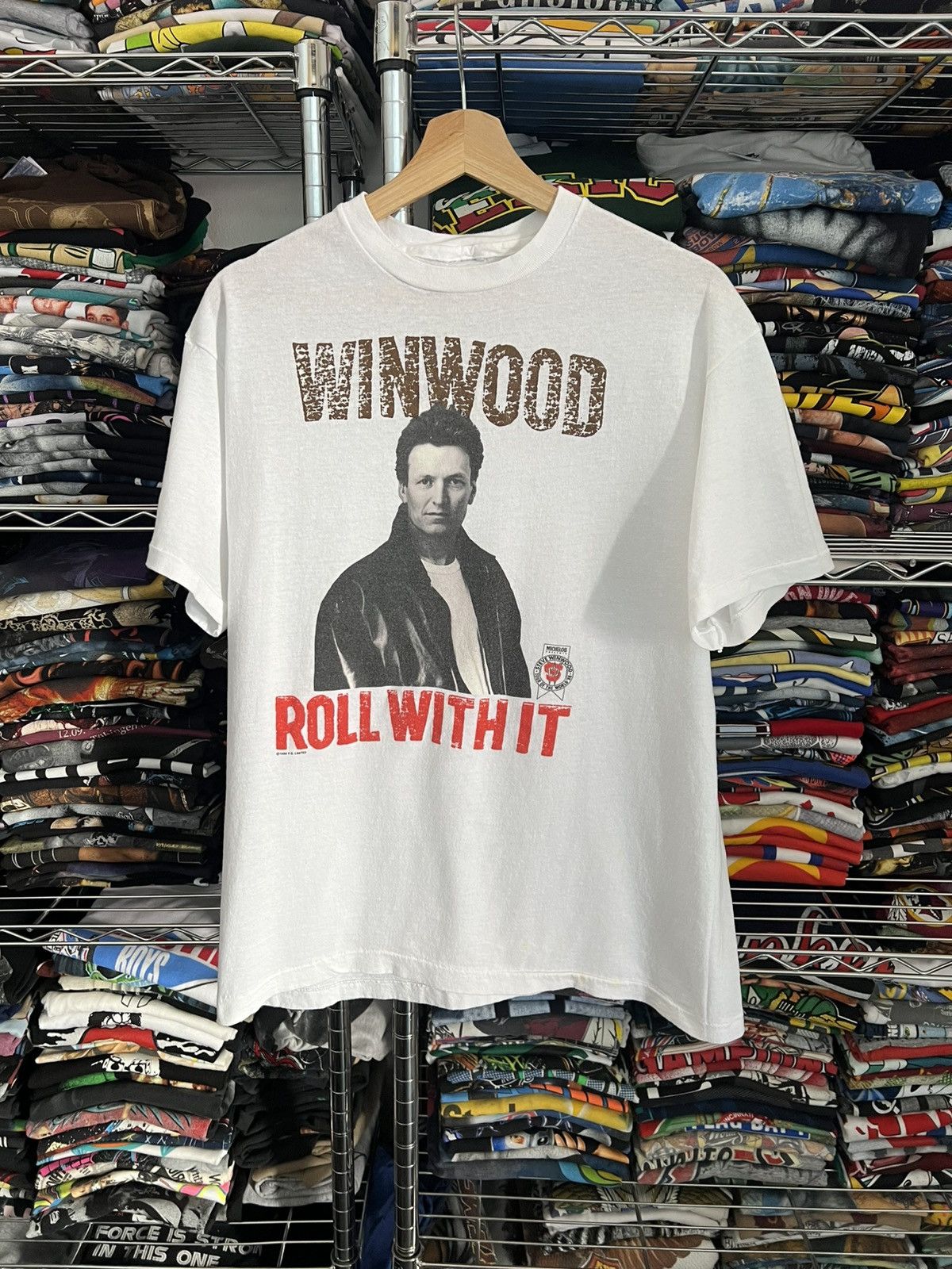 Band Tees 1988 Steve Winwood Roll With It Tour 80s Tee Single Stitch Size US L / EU 52-54 / 3 - 1 Thumbnail