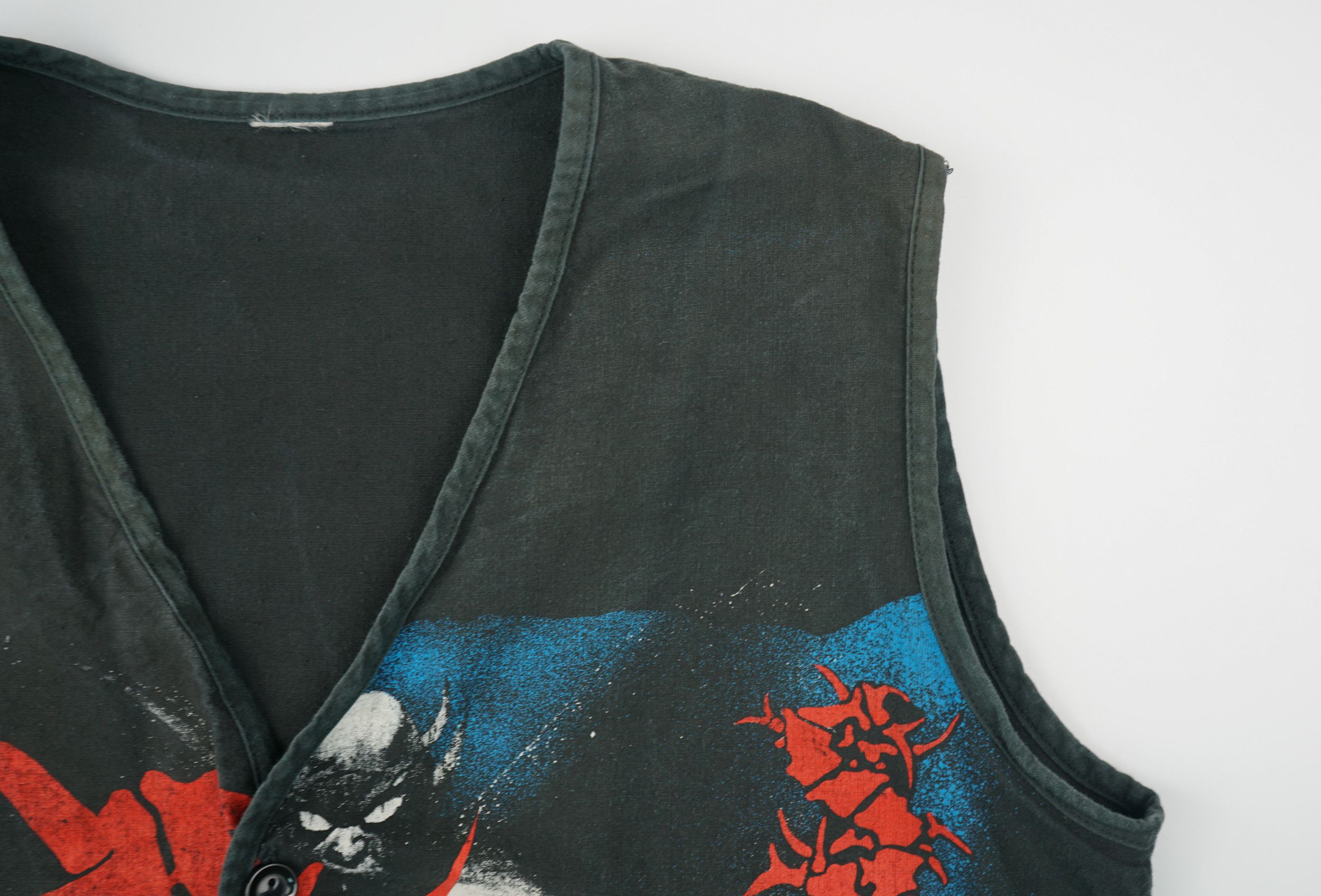 Band Tees × Vintage Vintage 1990s Sepultura Battle Vest Size US M / EU 48-50 / 2 - 6 Thumbnail